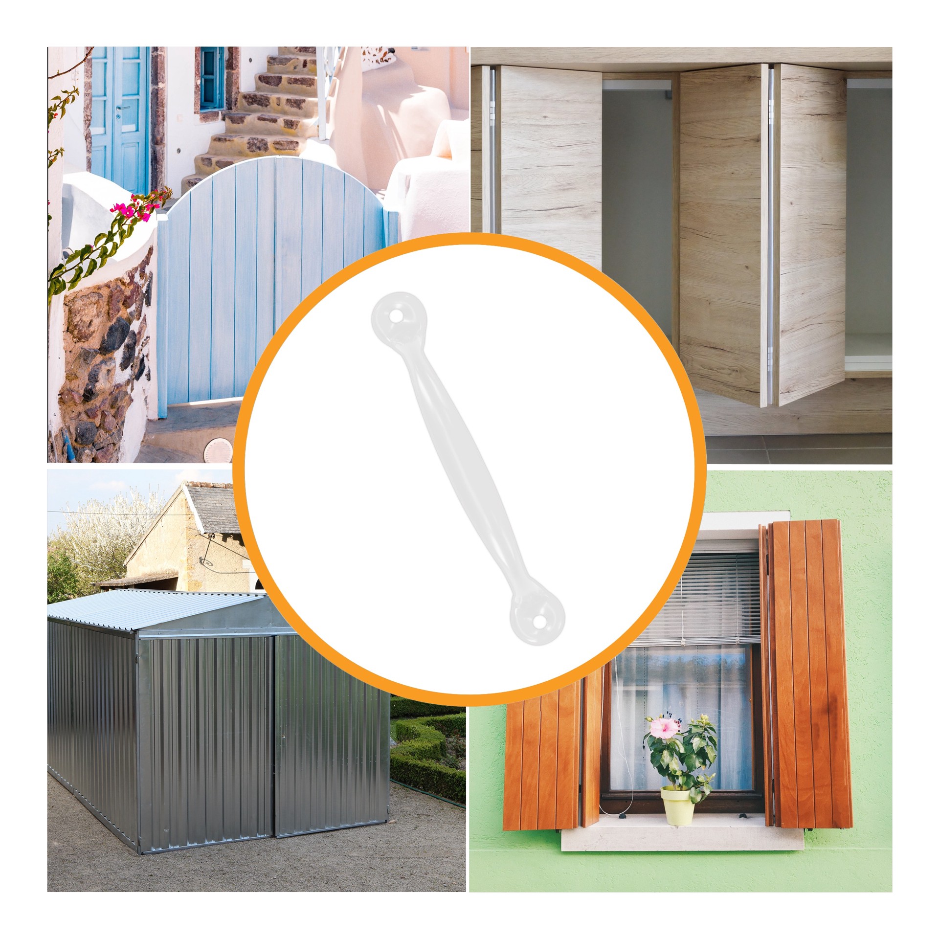 slide 6 of 6, RELIABILT Matte White Screen/Storm door Replacement Pull handle, 1 ct