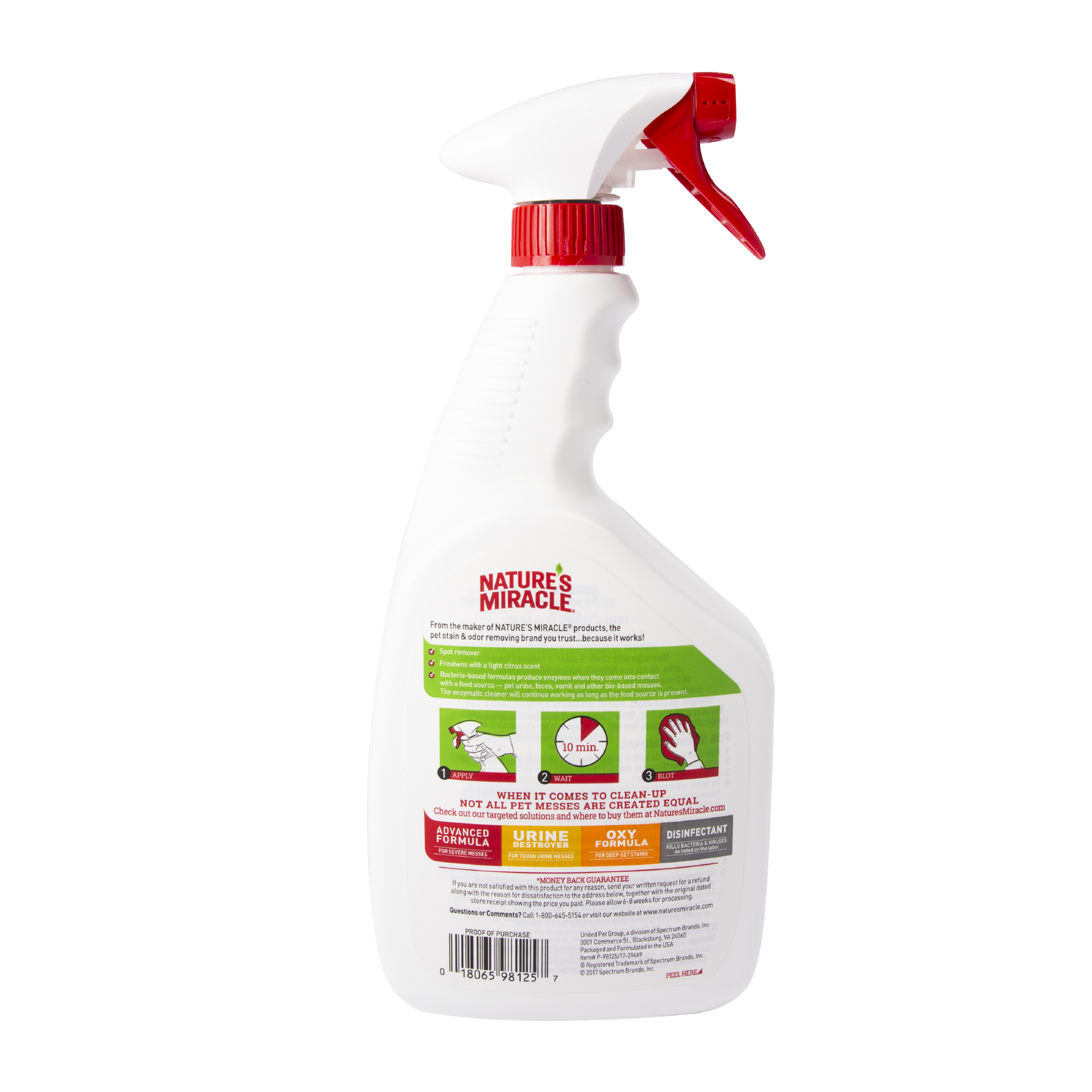 slide 4 of 4, Nature's Miracle Spray Stain remover, 1 ct