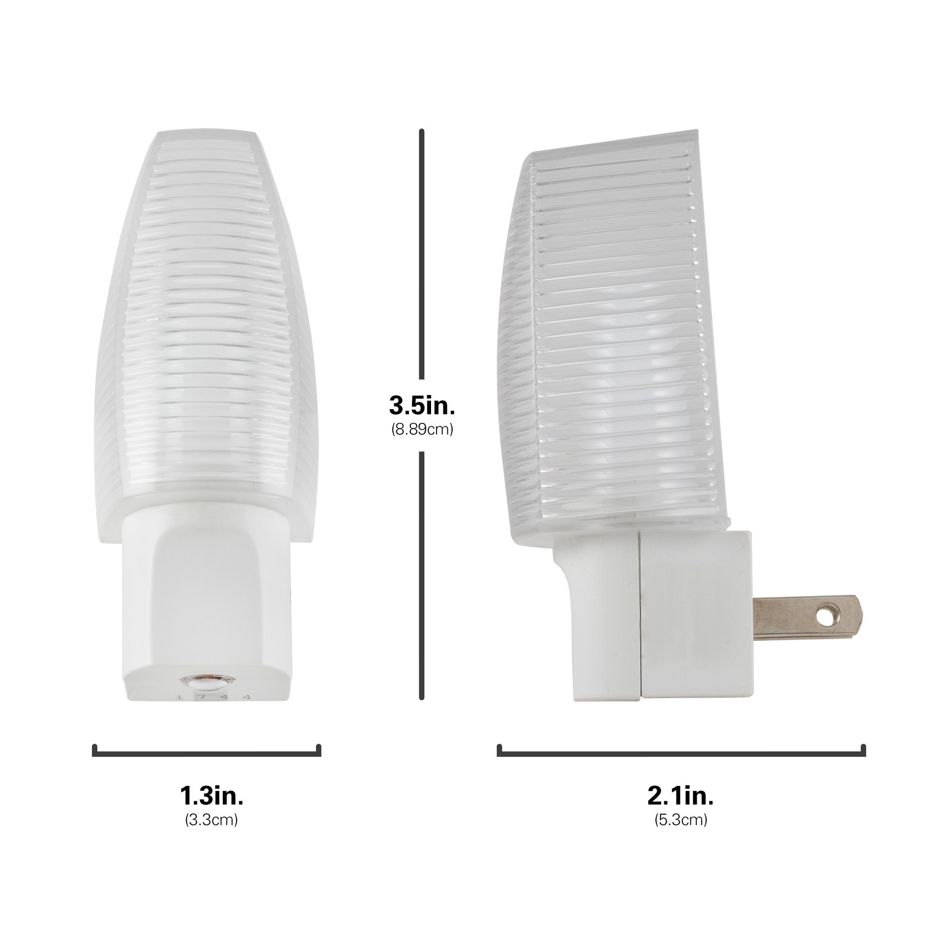 slide 3 of 6, Enbrighten 2 -Pack White LED Auto On/Off Night Light, 1 ct
