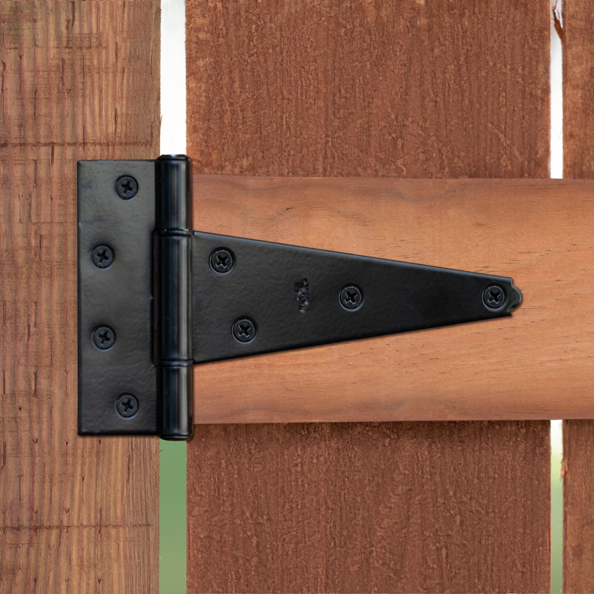 slide 5 of 6, National Hardware 4-1/4-in H Black T-shaped Interior/Exterior Door Hinge 2 -Pack, 1 ct