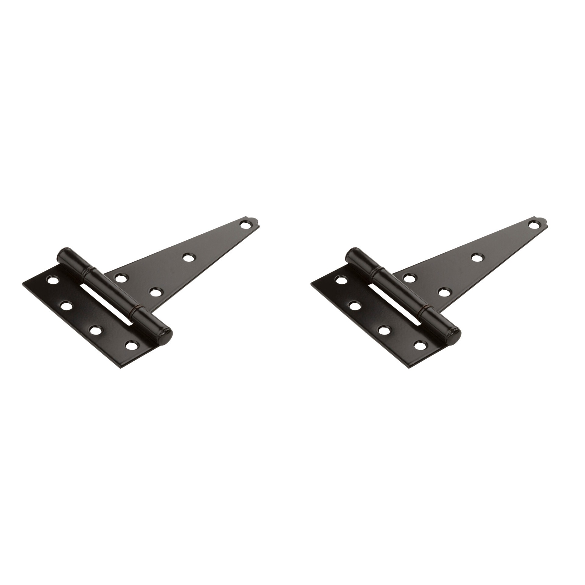 slide 1 of 6, National Hardware 4-1/4-in H Black T-shaped Interior/Exterior Door Hinge 2 -Pack, 1 ct
