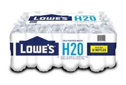 Lowe's 32 -Pack 16.9-fl oz Purified Bottled Water