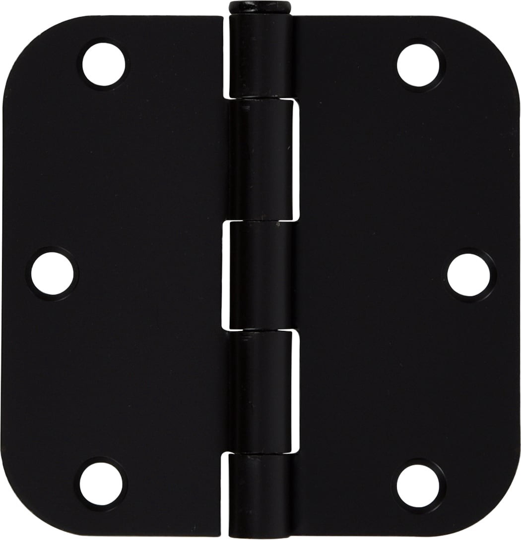 slide 4 of 6, RELIABILT 3-1/2-in H x 5/8-in Radius Oil-Rubbed Bronze Mortise Interior Door Hinge 12 -Pack, 1 ct