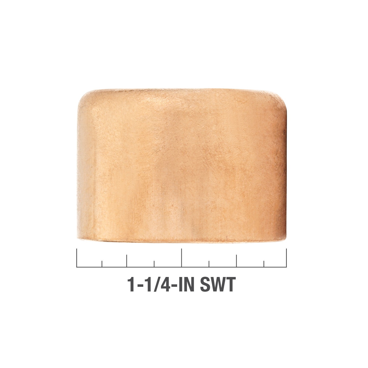 slide 3 of 6, Streamline 1-1/4-in Copper Tube Cap, 1 ct