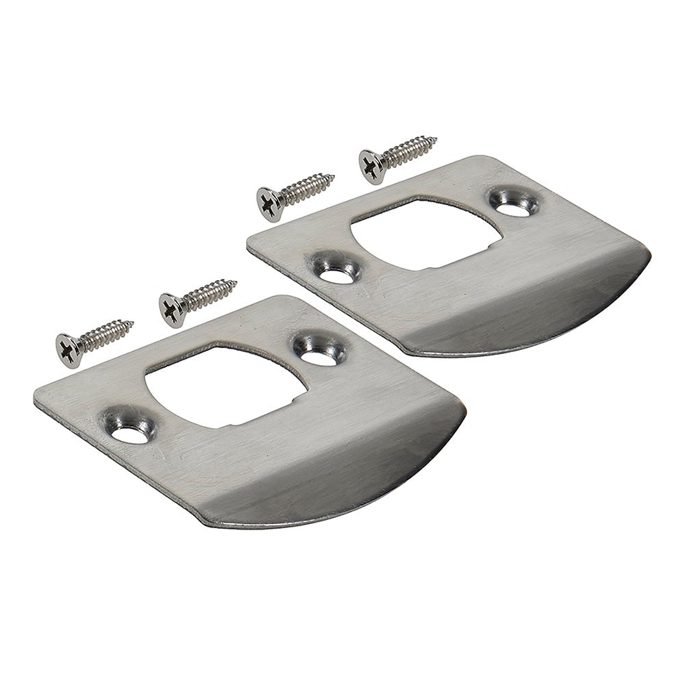 slide 2 of 4, RELIABILT 1-3/4-in W x 2-1/4-in L Satin Full lip strike 2 -Pack, 1 ct