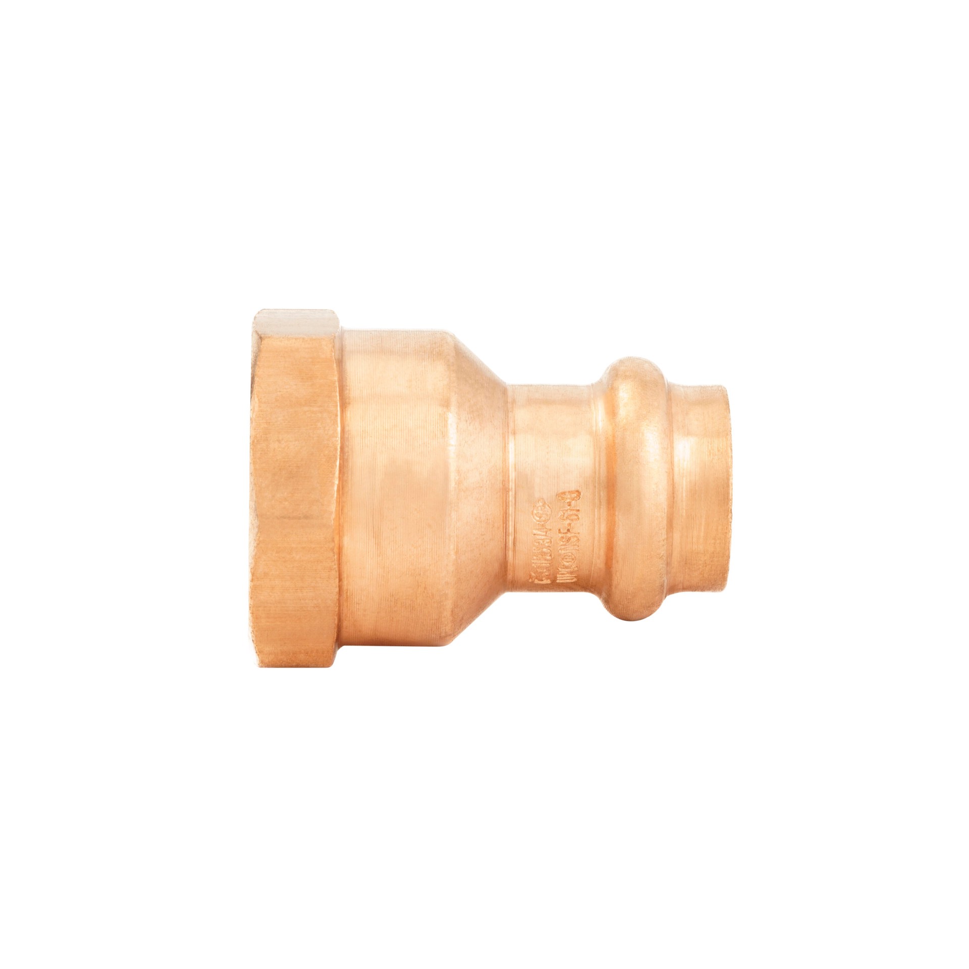 slide 2 of 6, Streamline 1/2-in x 3/4-in Copper Press Reducing Female Adapter, 1 ct