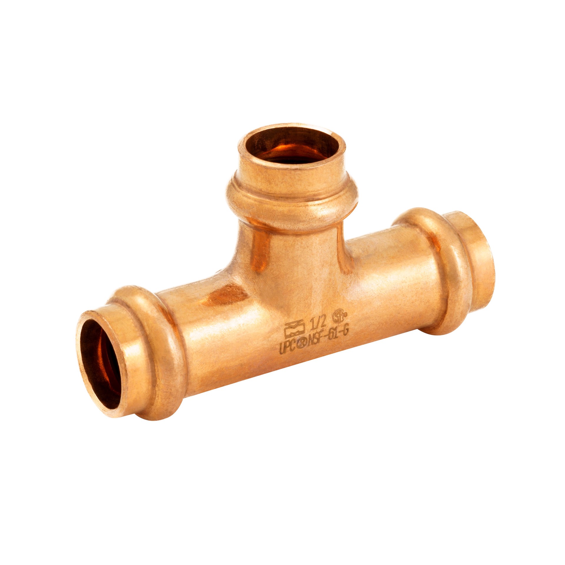 slide 1 of 6, Mueller Streamline 1/2-in Press Tee Ld, 1 ct