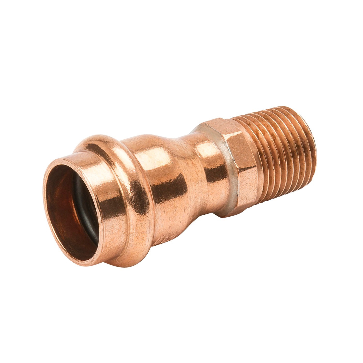 slide 1 of 6, Streamline 3/4-in x 1/2-in Copper Press Reducing Male Adapter, 1 ct