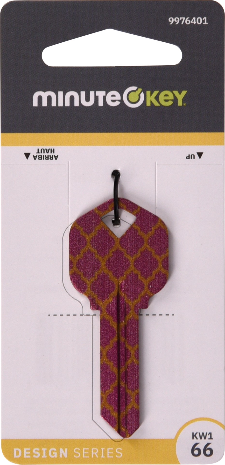 slide 4 of 6, Minute Key Multicolor #66 KW1 Brass House/Entry Key Blank, 1 ct