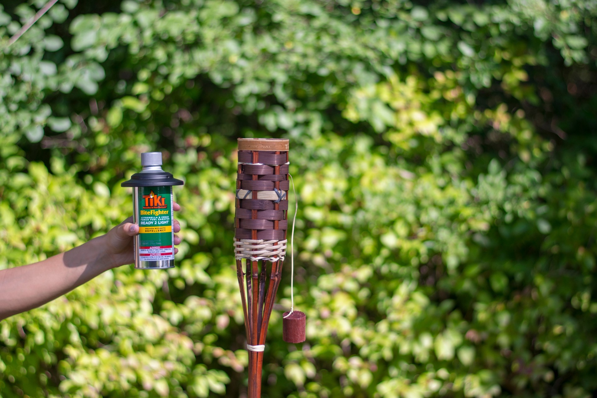 slide 3 of 4, TIKI 12-oz White Metal Citronella Torch Refill, 1 ct