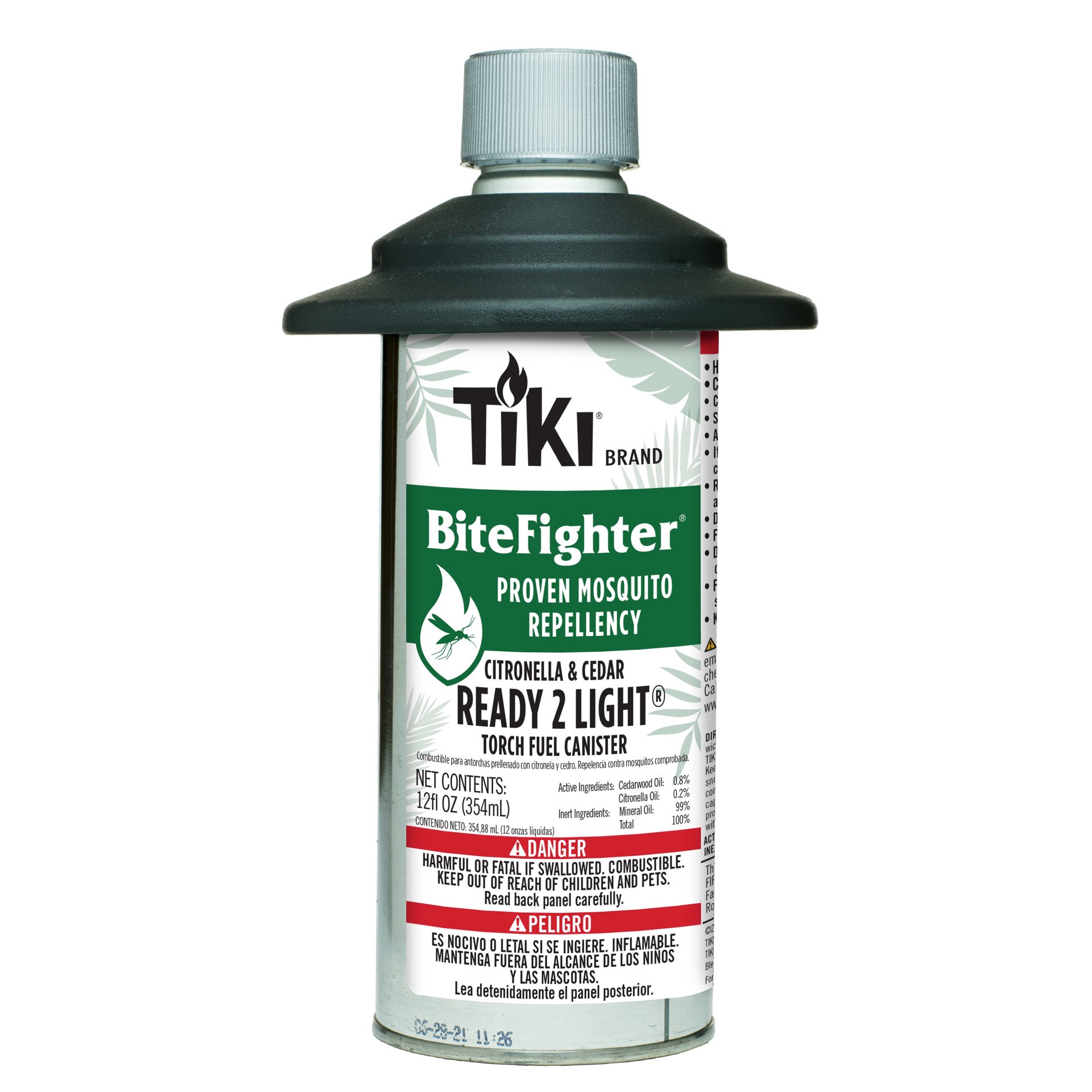 slide 1 of 4, TIKI 12-oz White Metal Citronella Torch Refill, 1 ct