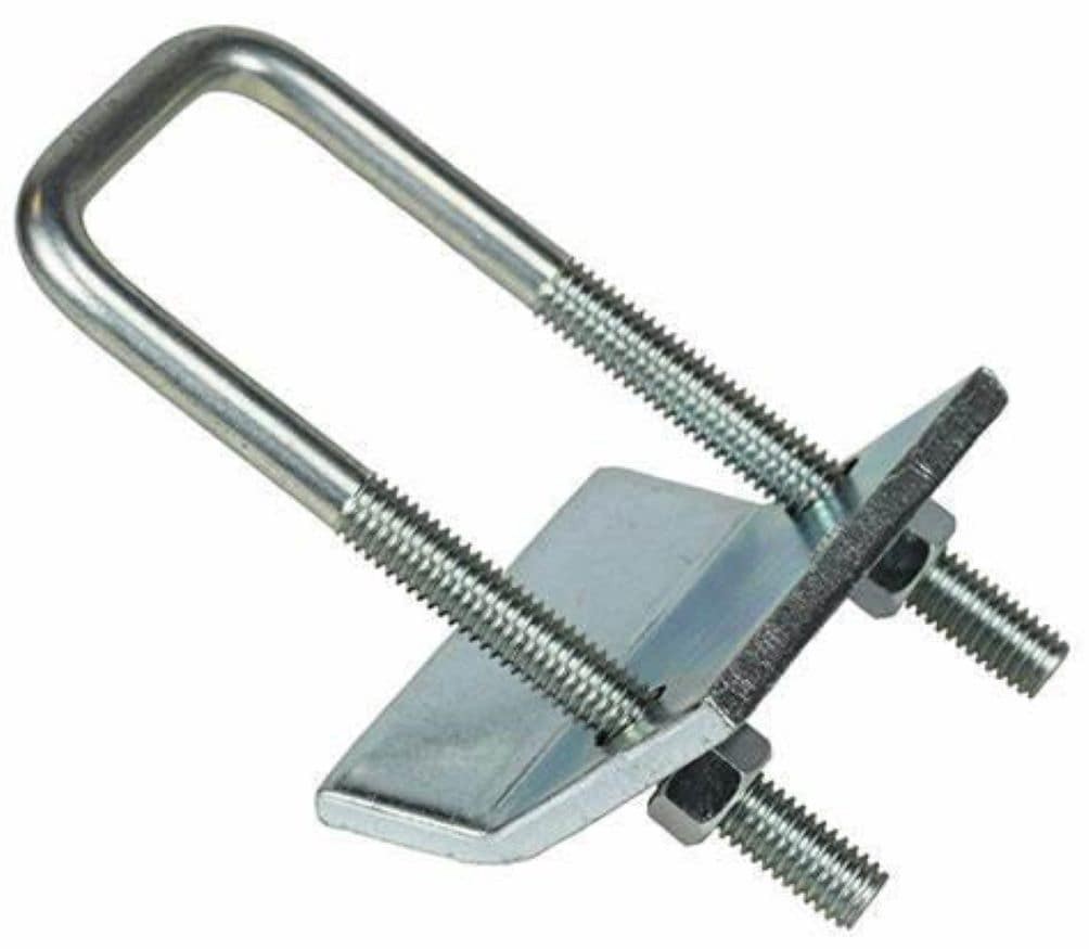 slide 1 of 1, Adamax 2-in U-bolt Strut Beam clamp, 1 ct