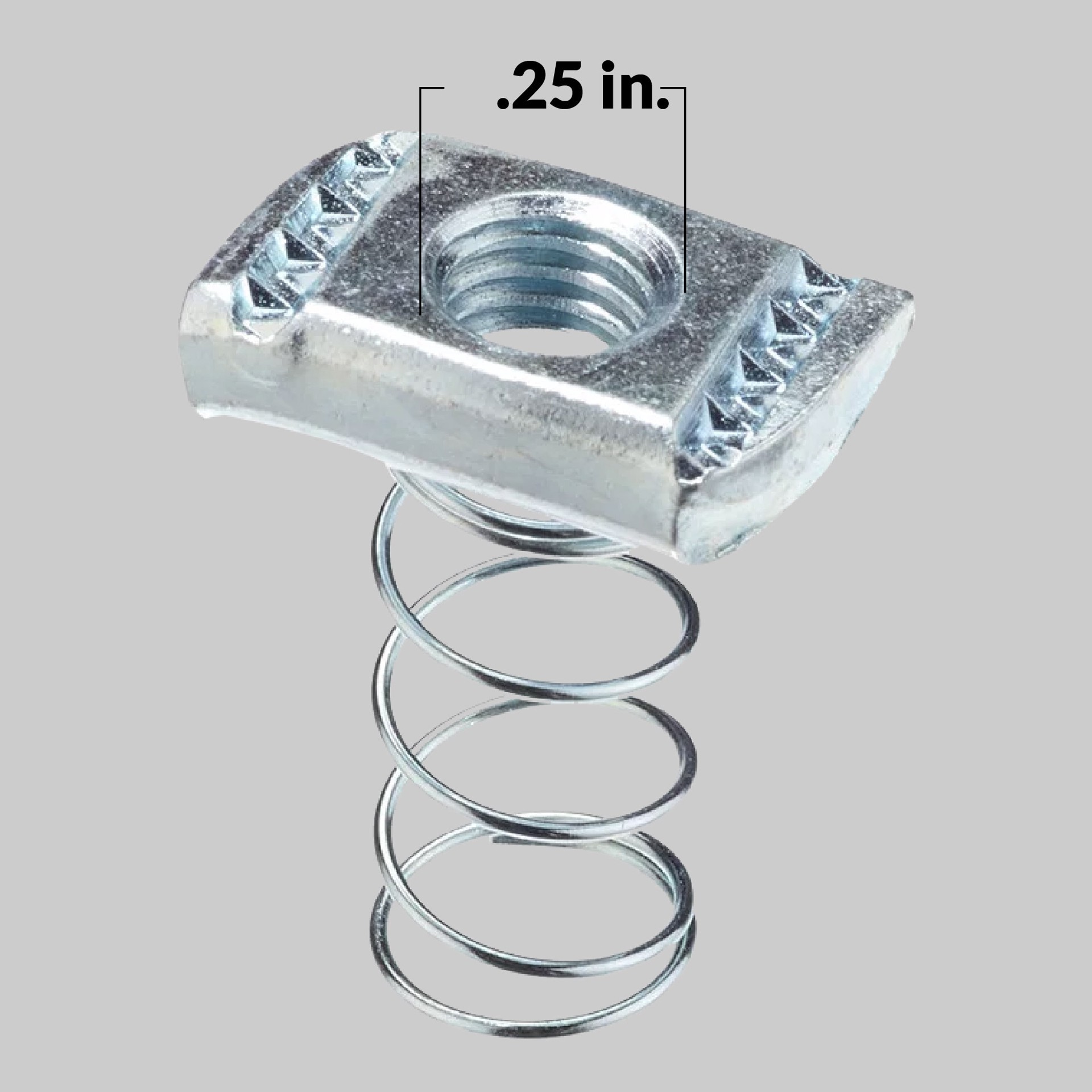 slide 2 of 6, Adamax 1/4-in Spring Strut Nut, 1 ct
