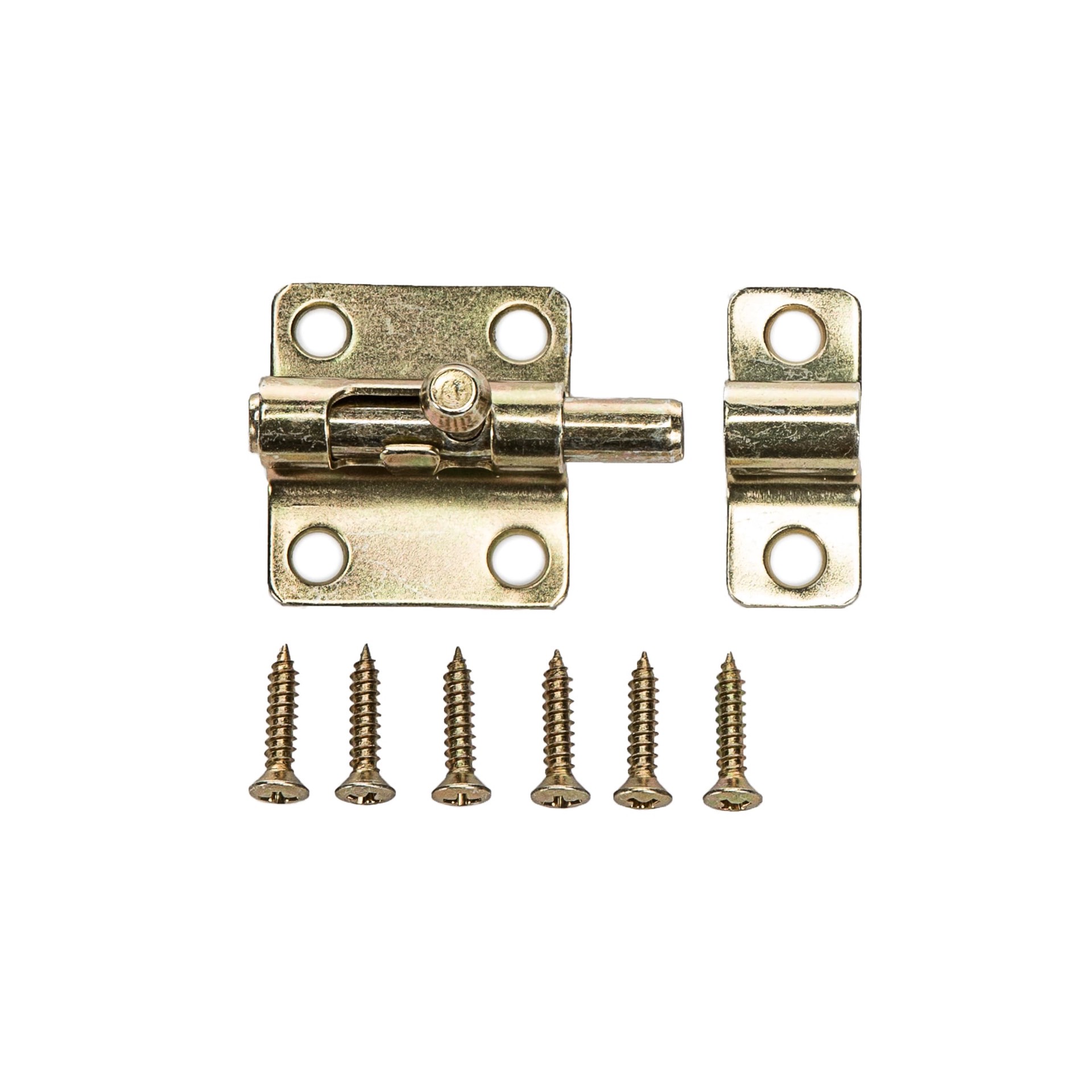 slide 3 of 6, RELIABILT 2-in Polished brass Steel Barrel Bolt, 1 ct