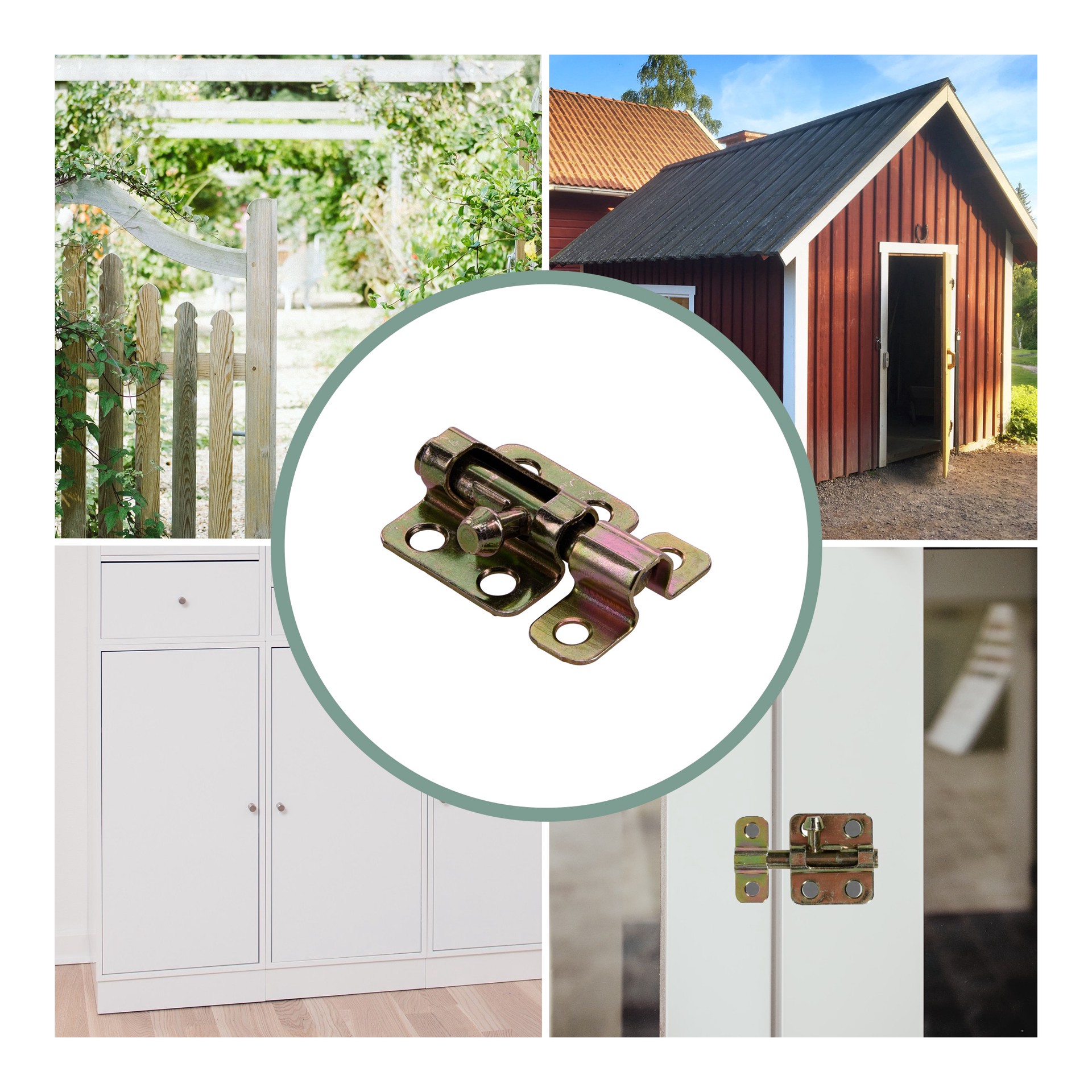 slide 6 of 6, RELIABILT 2-in Polished brass Steel Barrel Bolt, 1 ct