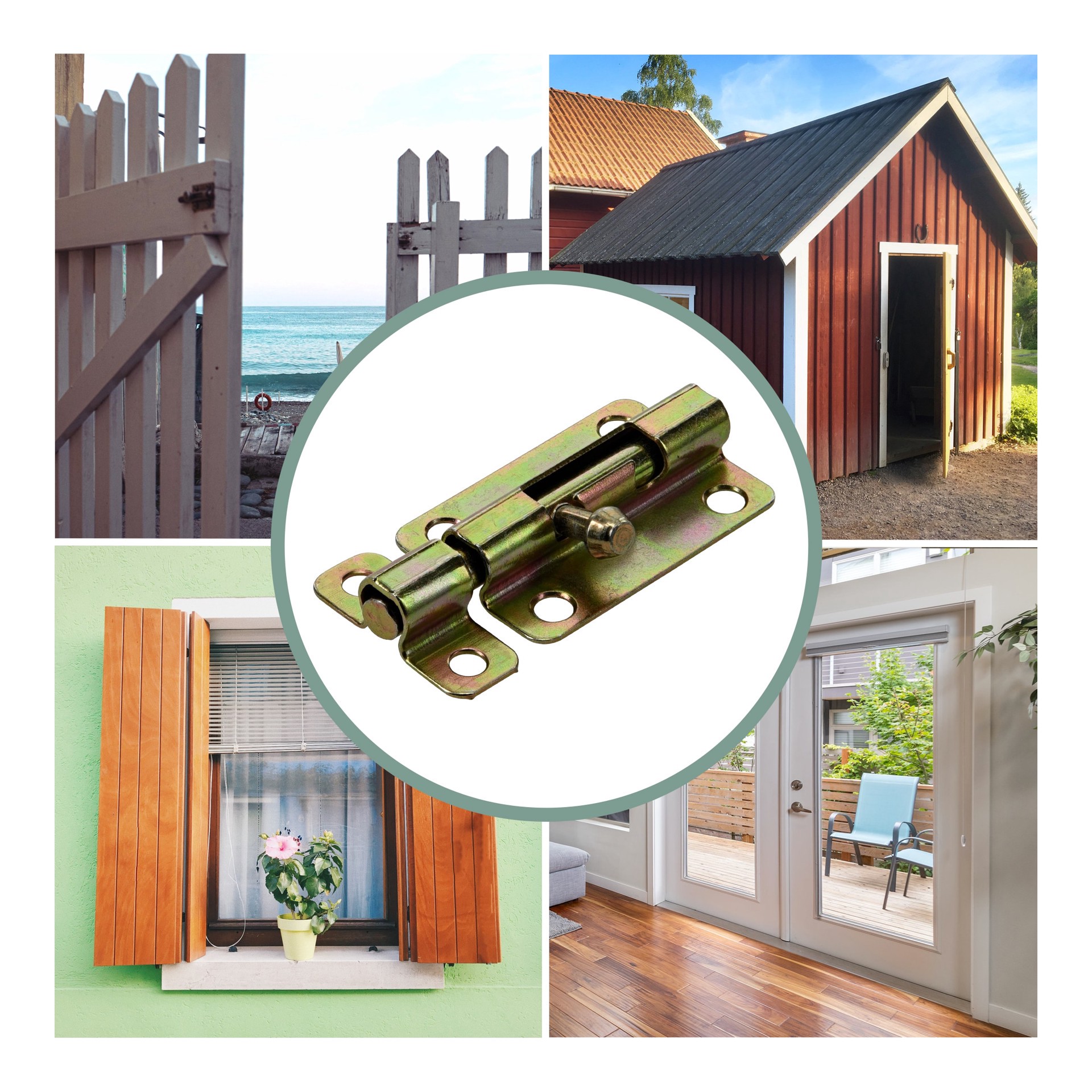 slide 6 of 6, RELIABILT 3-in Polished brass Steel Barrel Bolt, 1 ct