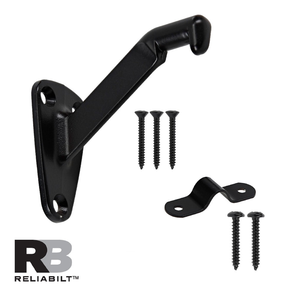 slide 2 of 5, RELIABILT 1.25-in x 3-in Oil-Rubbed Bronze Finished Aluminum Interior Handrail bracket, 1 ct