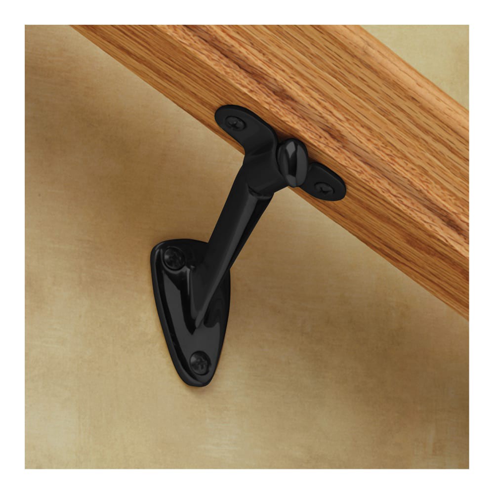 slide 5 of 5, RELIABILT 1.25-in x 3-in Oil-Rubbed Bronze Finished Aluminum Interior Handrail bracket, 1 ct