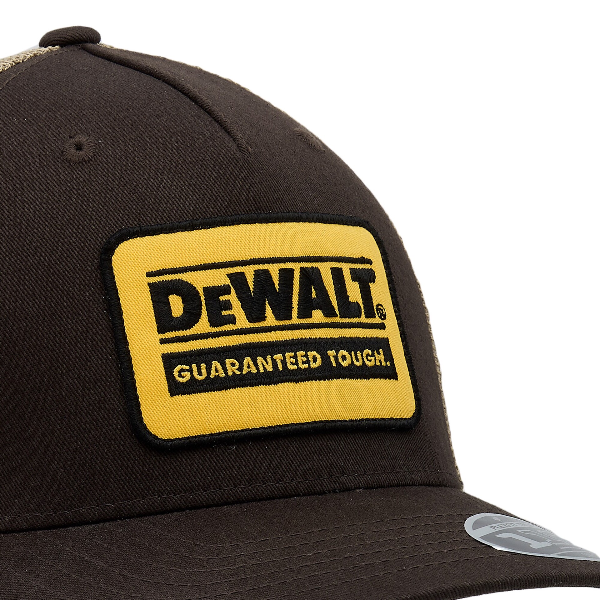 slide 4 of 4, DEWALT Adult unisex Brown with Tan Mesh Synthetic Trucker hat, 1 ct