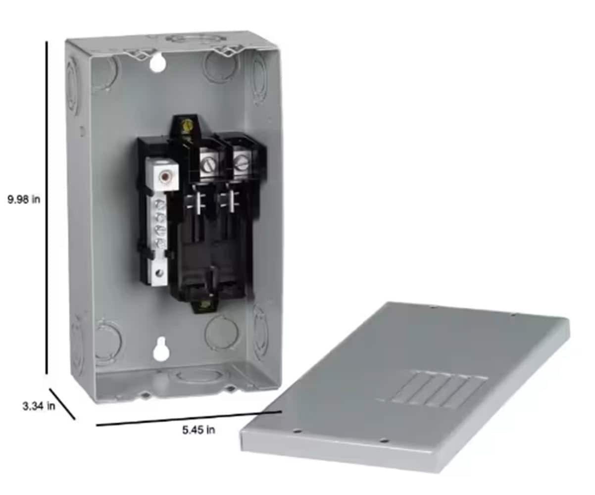 slide 3 of 6, GE Powermark Gold 70 -Amp 2 -Spaces 4 -Circuit Indoor Main Lug Load Center, 1 ct