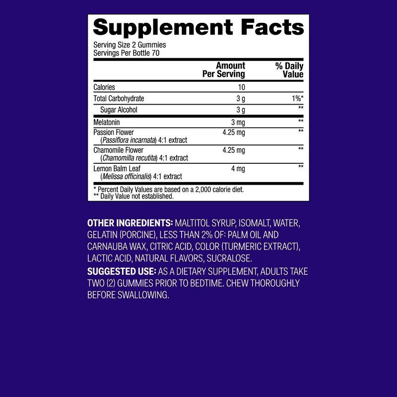 slide 5 of 5, Adult Melatonin Gummies - White Tea/Peach - 140ct - up&up™, 140 ct