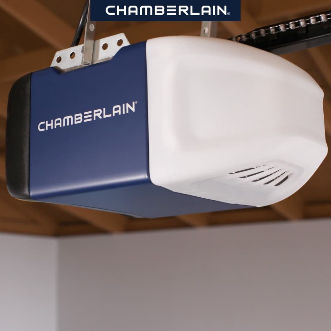 slide 5 of 6, Chamberlain 1/2 HP myQ Smart Compatible Chain drive Garage Door Opener Wi-Fi Compatibility, 1 ct