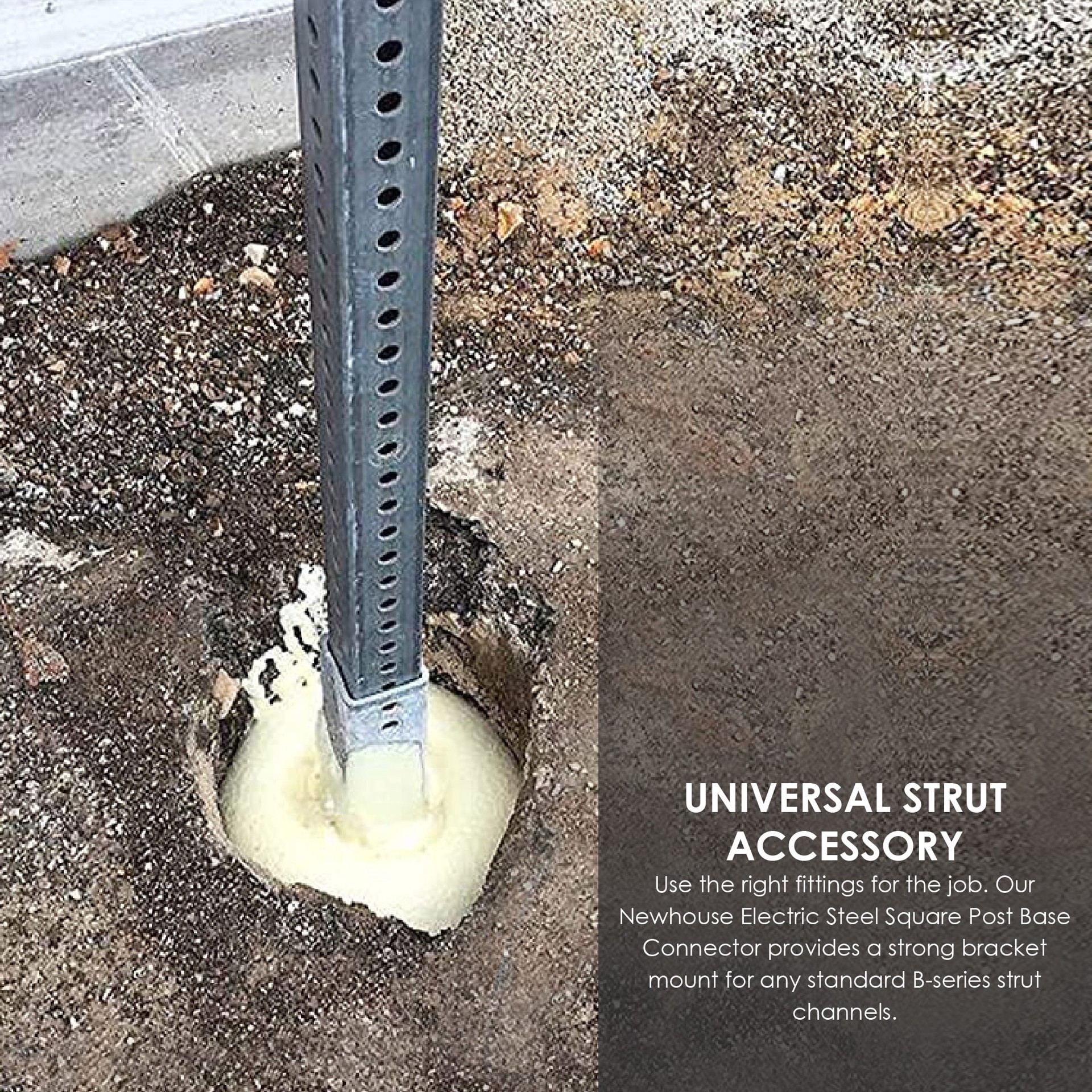 slide 4 of 6, Adamax 3-in Angled Strut Bracket, 1 ct