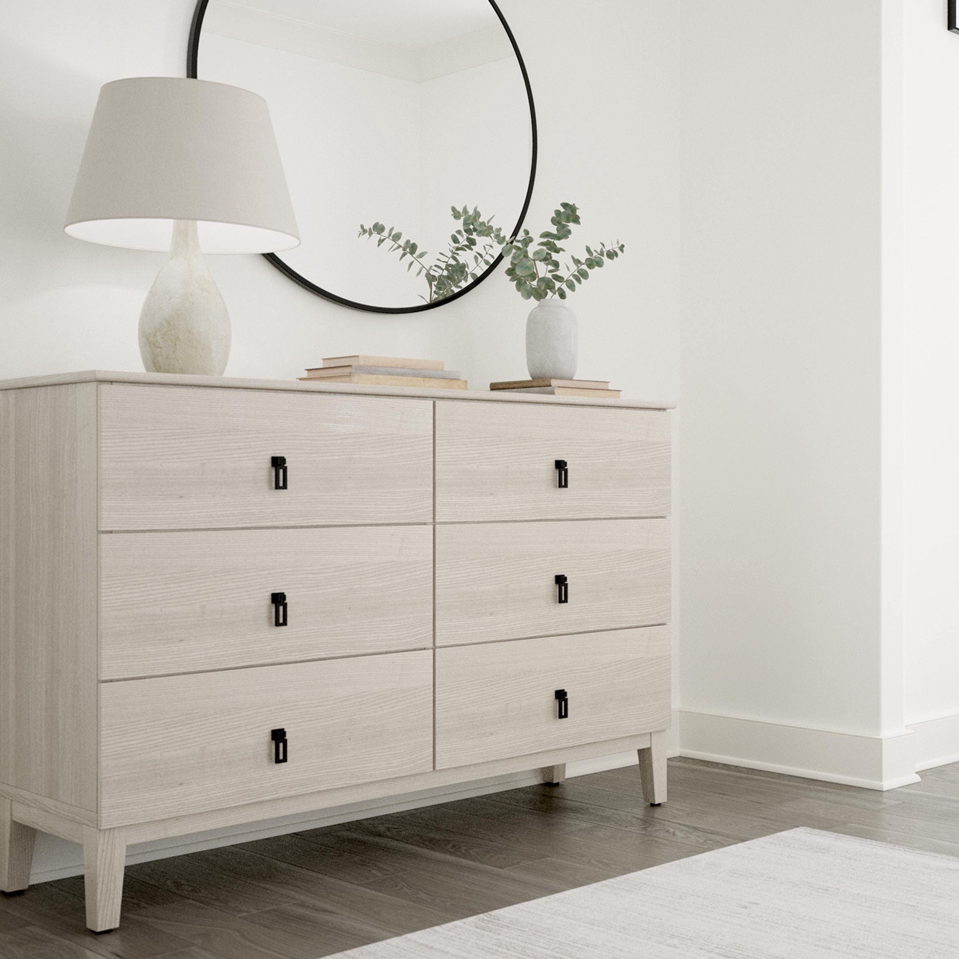 slide 4 of 6, allen + roth Clarimond 1-in Matte Black Pendant Modern Cabinet Knob, 1 ct