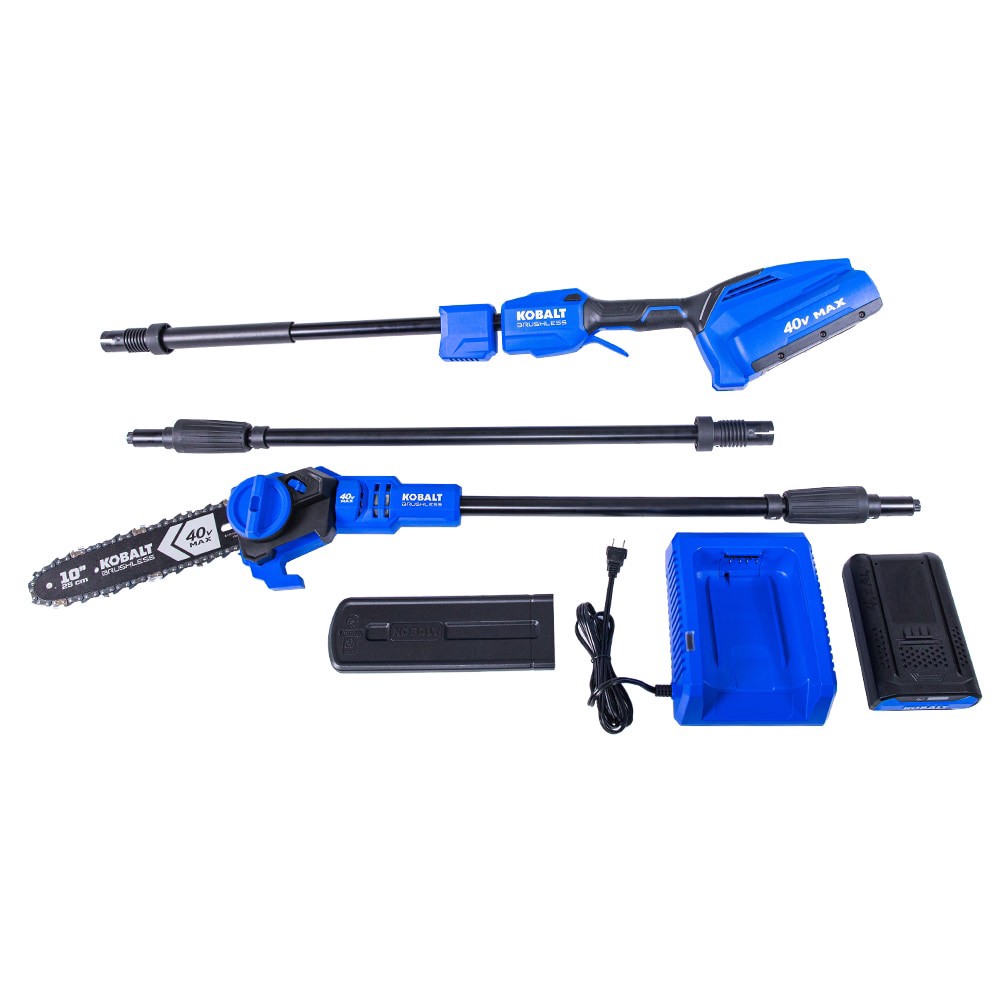 slide 5 of 6, Kobalt Gen4 40-volt 10-in 2.0 Ah Battery Pole Saw Battery Included , Charger Included, 1 ct