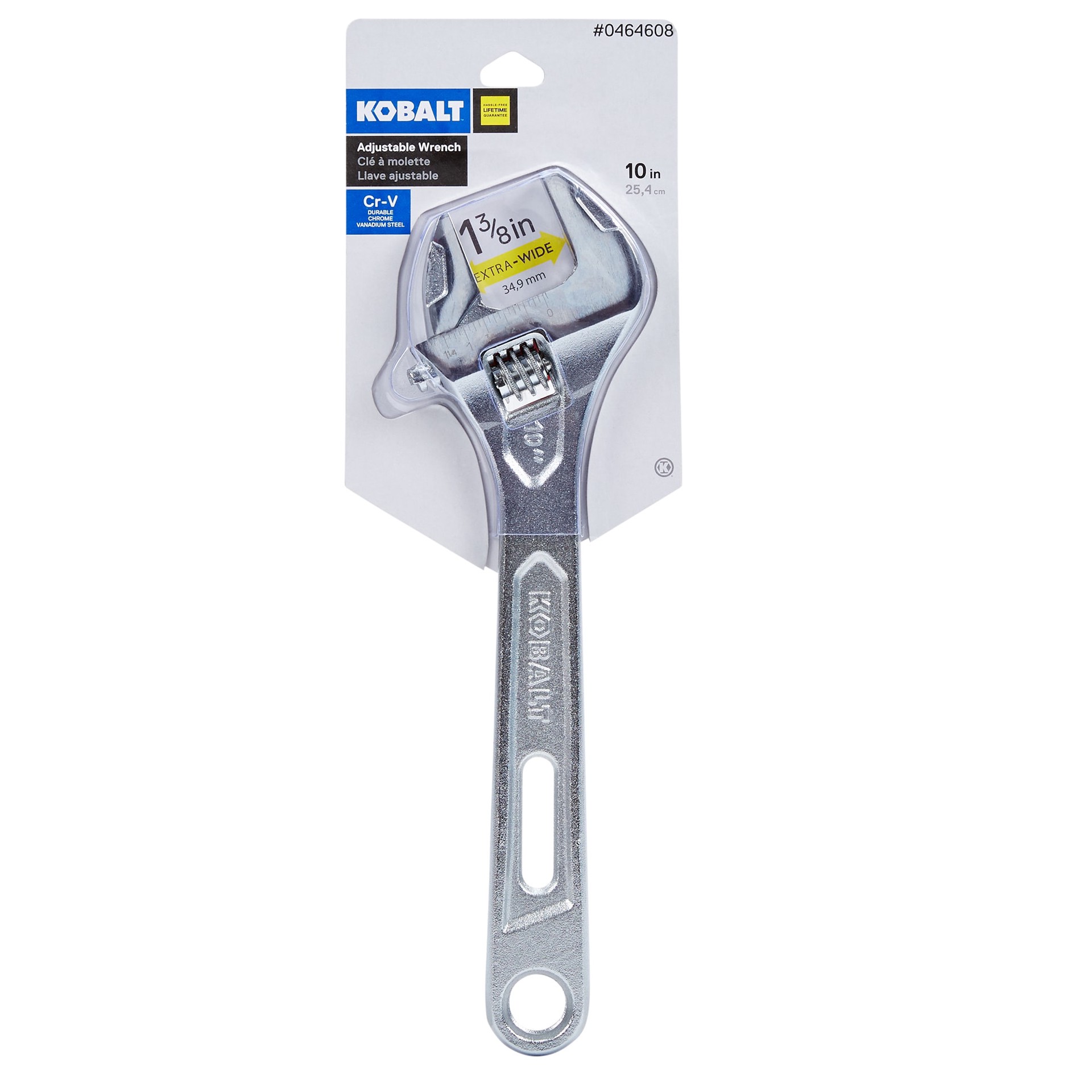 slide 3 of 6, Kobalt 10-Inches Adjustable Wrench, 1 ct
