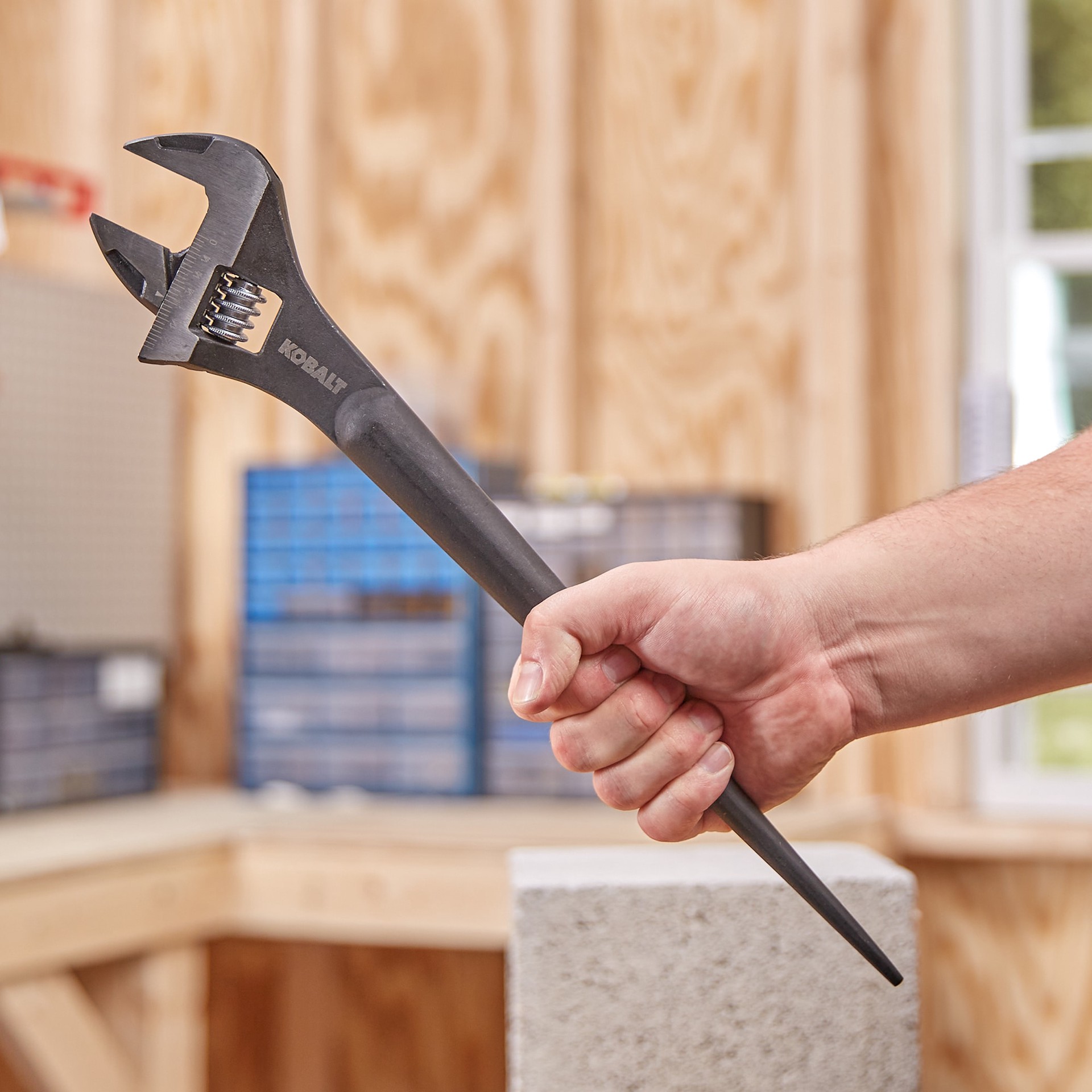 slide 4 of 6, Kobalt 15.5-in Adjustable Wrench, 1 ct