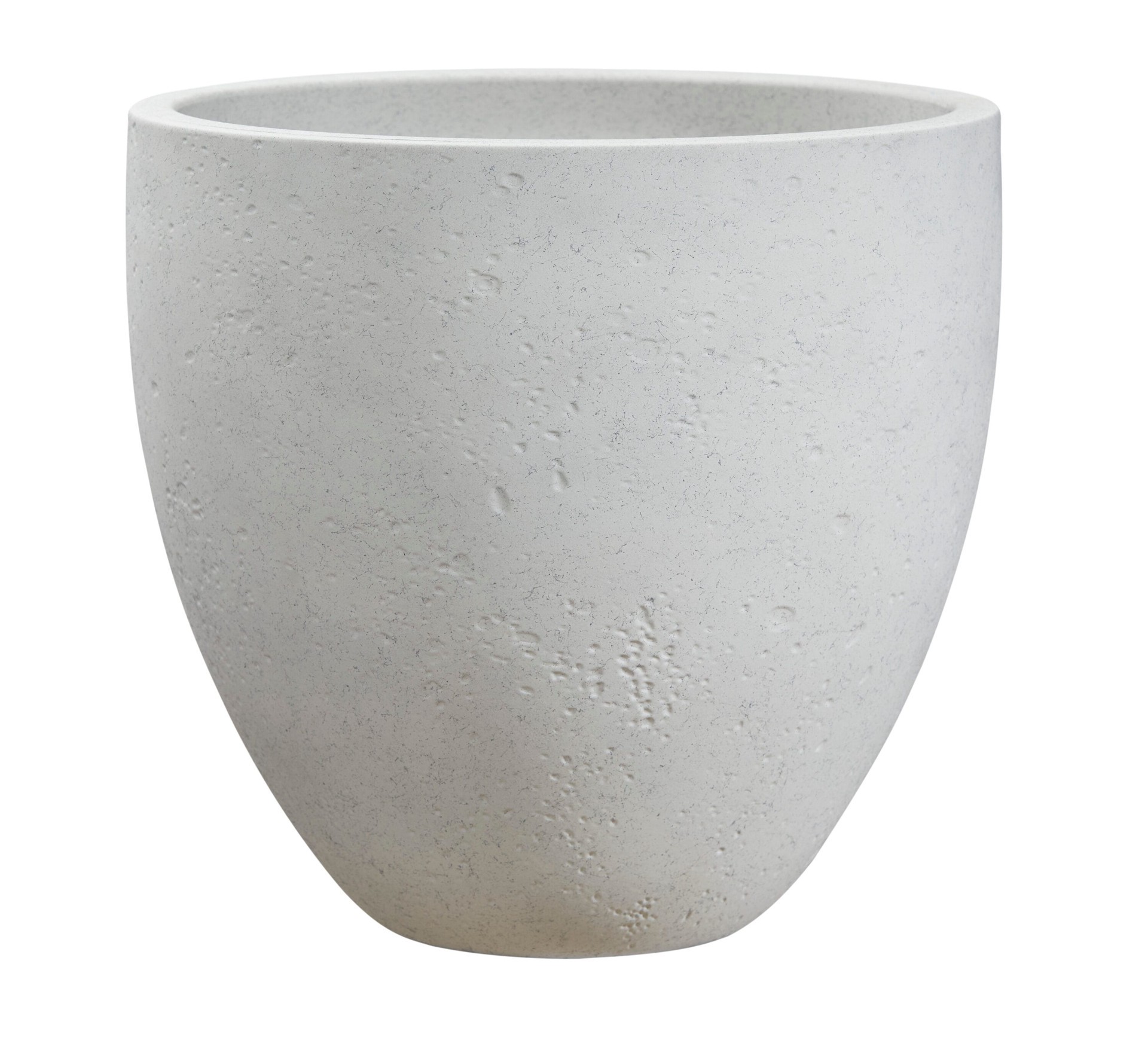 slide 1 of 6, allen + roth Round 19.02-in W x 19.02-in L White Resin Indoor/Outdoor Planter, 1 ct