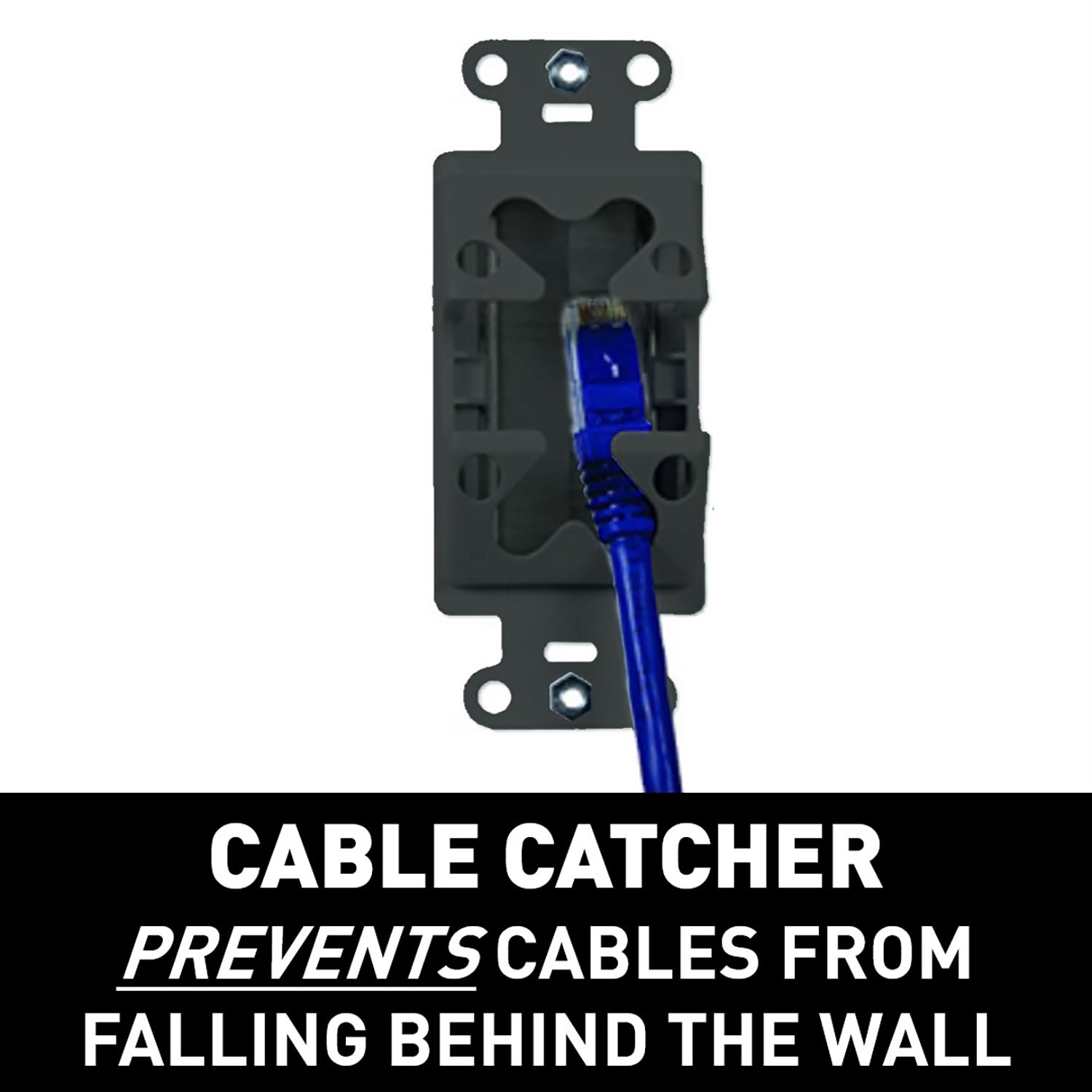 slide 5 of 6, Sanus Brush Cable Access 1 -Gang Midsize Size Black Nylon Indoor Decorator Wall Plate, 1 ct