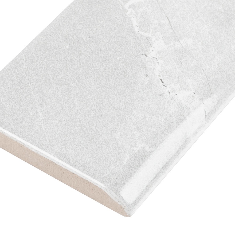 slide 3 of 4, Satori Regent Paladium 2-in x 8-in Glossy Ceramic Bullnose Tile, 1 ct