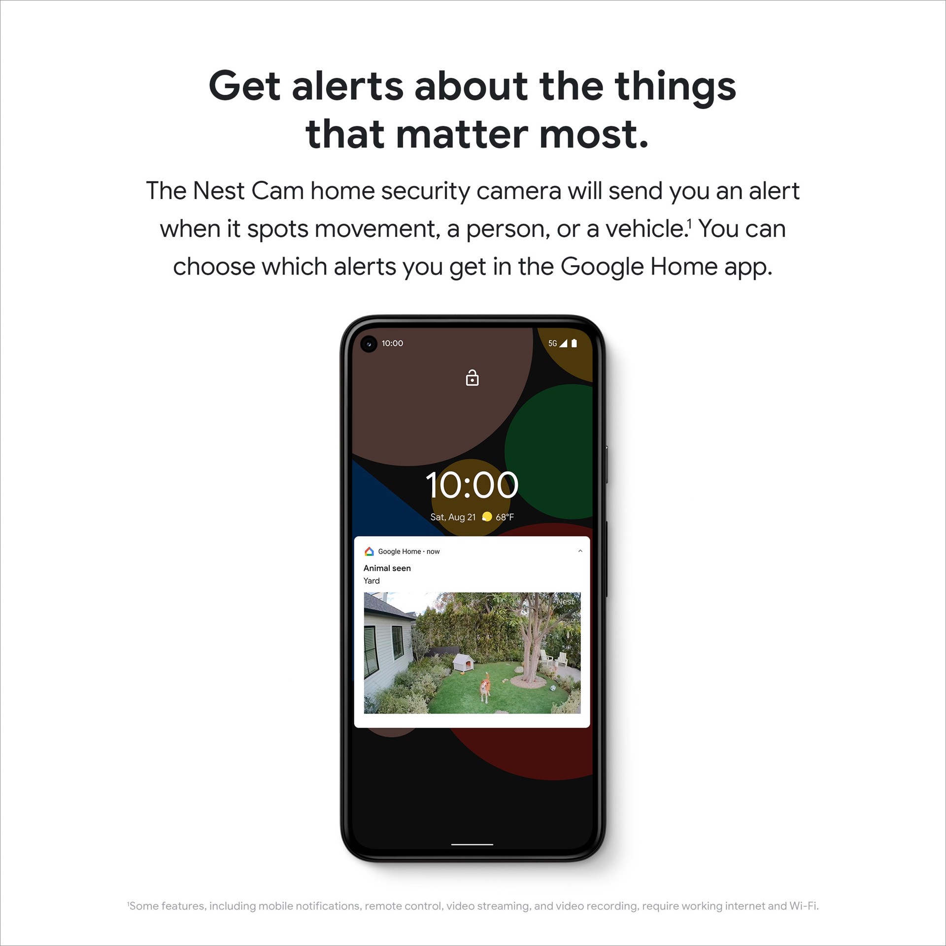 slide 3 of 6, Google Nest Cam - Battery-Powered Wireless Indoor and Outdoor Smart Home Security Camera, 1 ct