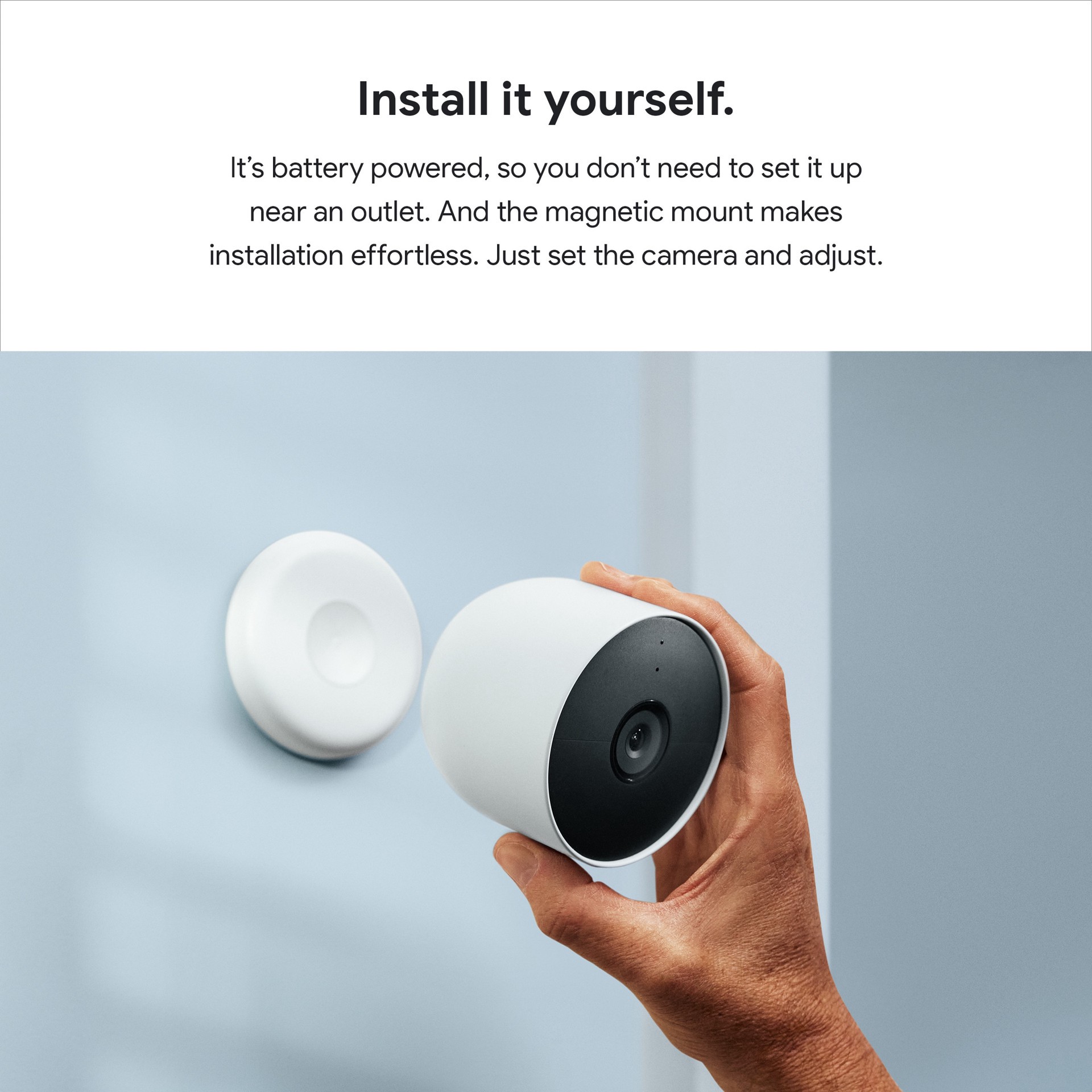 slide 4 of 6, Google Nest Cam - Battery-Powered Wireless Indoor and Outdoor Smart Home Security Camera, 1 ct