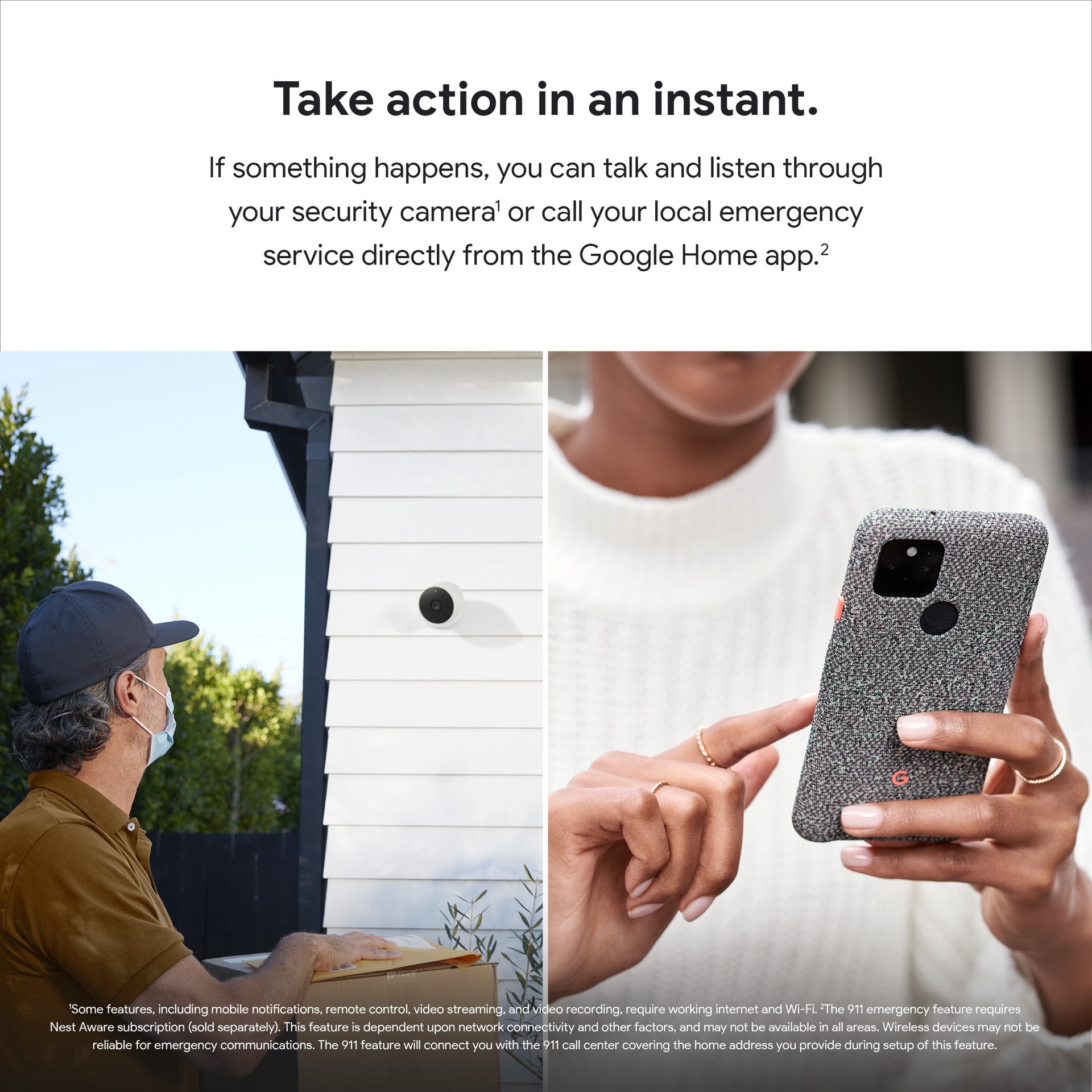 slide 6 of 6, Google Nest Cam - Battery-Powered Wireless Indoor and Outdoor Smart Home Security Camera, 1 ct