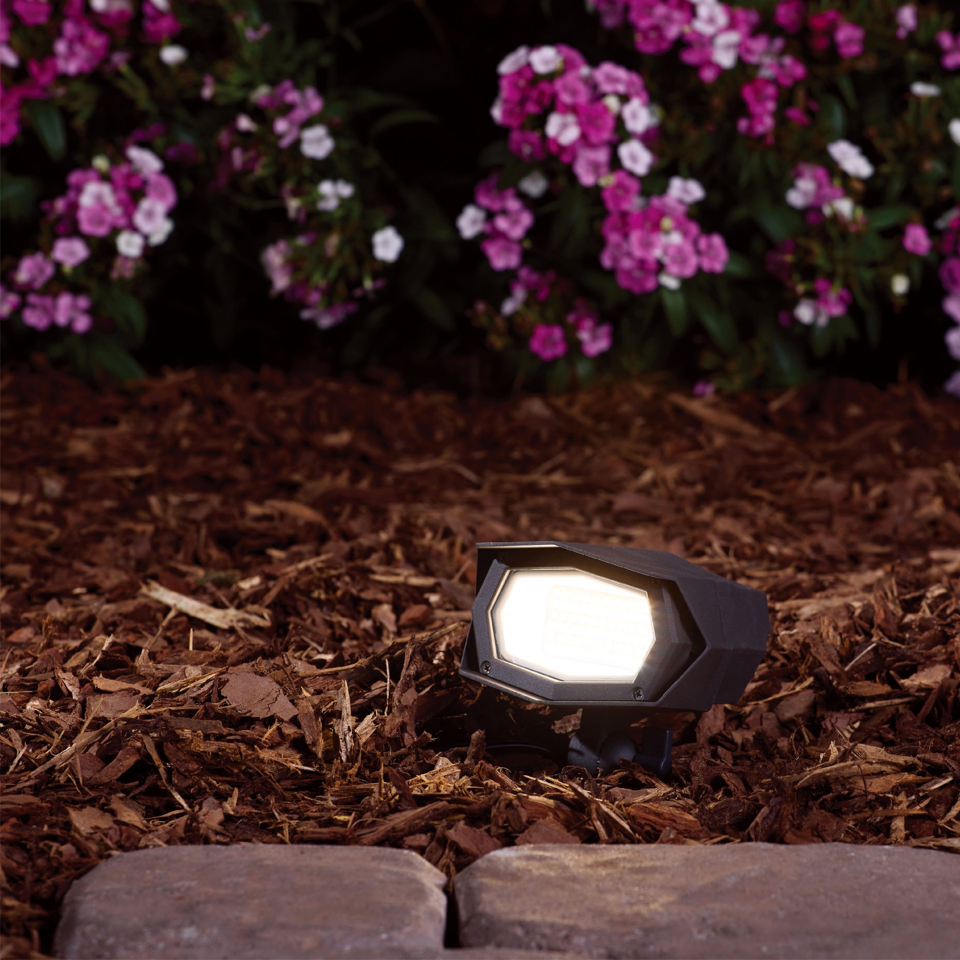 slide 3 of 6, Harbor Breeze 2000 -Lumens 27 -Watt Bronze Low voltage Tunable White Hardwired LED Flood light, 1 ct