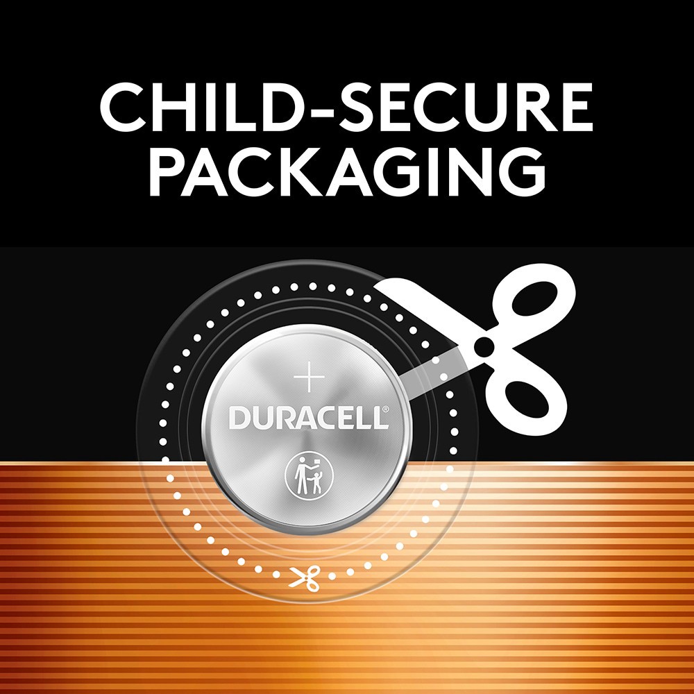 slide 4 of 6, Duracell Lithium Coin with bitter coating 2016 Lithium CR2016 Coin Batteries 2 -Pack, 1 ct