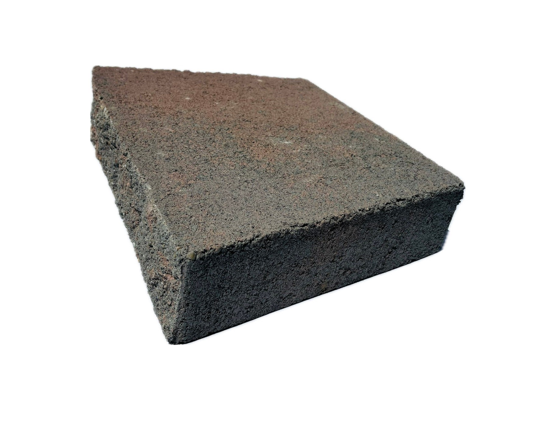 slide 1 of 3, 3-in H x 15.5-in L x 11.2-in D Red/Charcoal Concrete Retaining wall cap, 1 ct