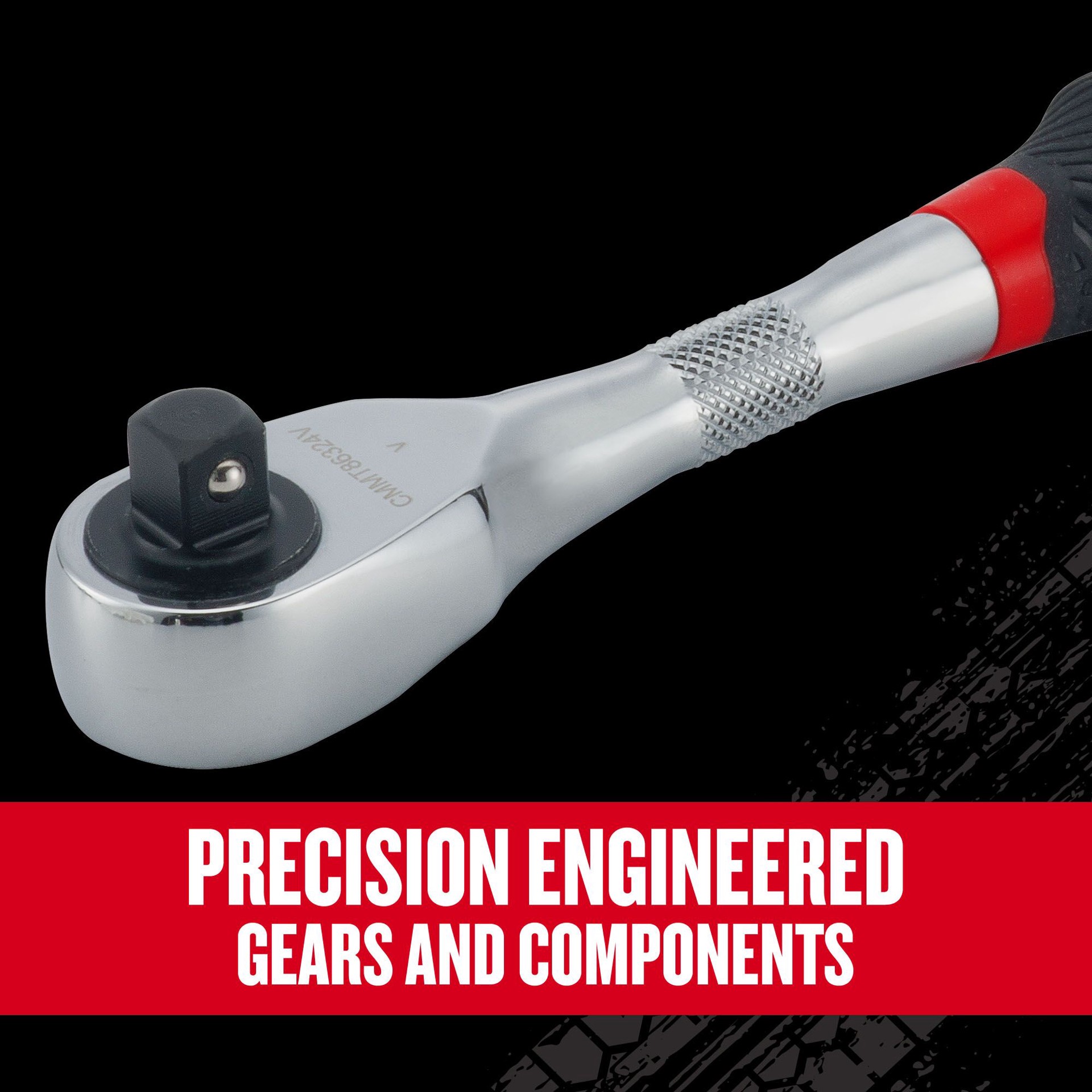 slide 3 of 6, CRAFTSMAN V-Series 96 -Tooth 3/8-in Drive Comfort grip Handle Ratchet, 1 ct