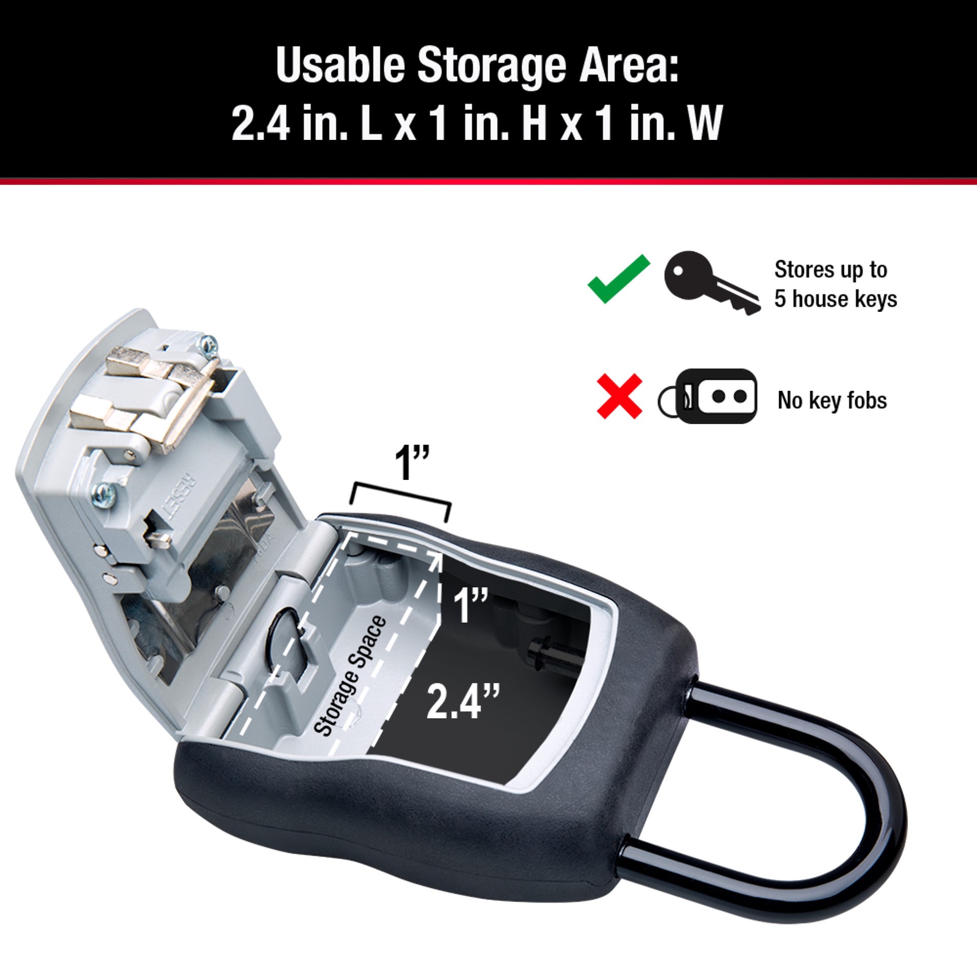 slide 5 of 6, Master Lock Combination Lock Box, 1 ct