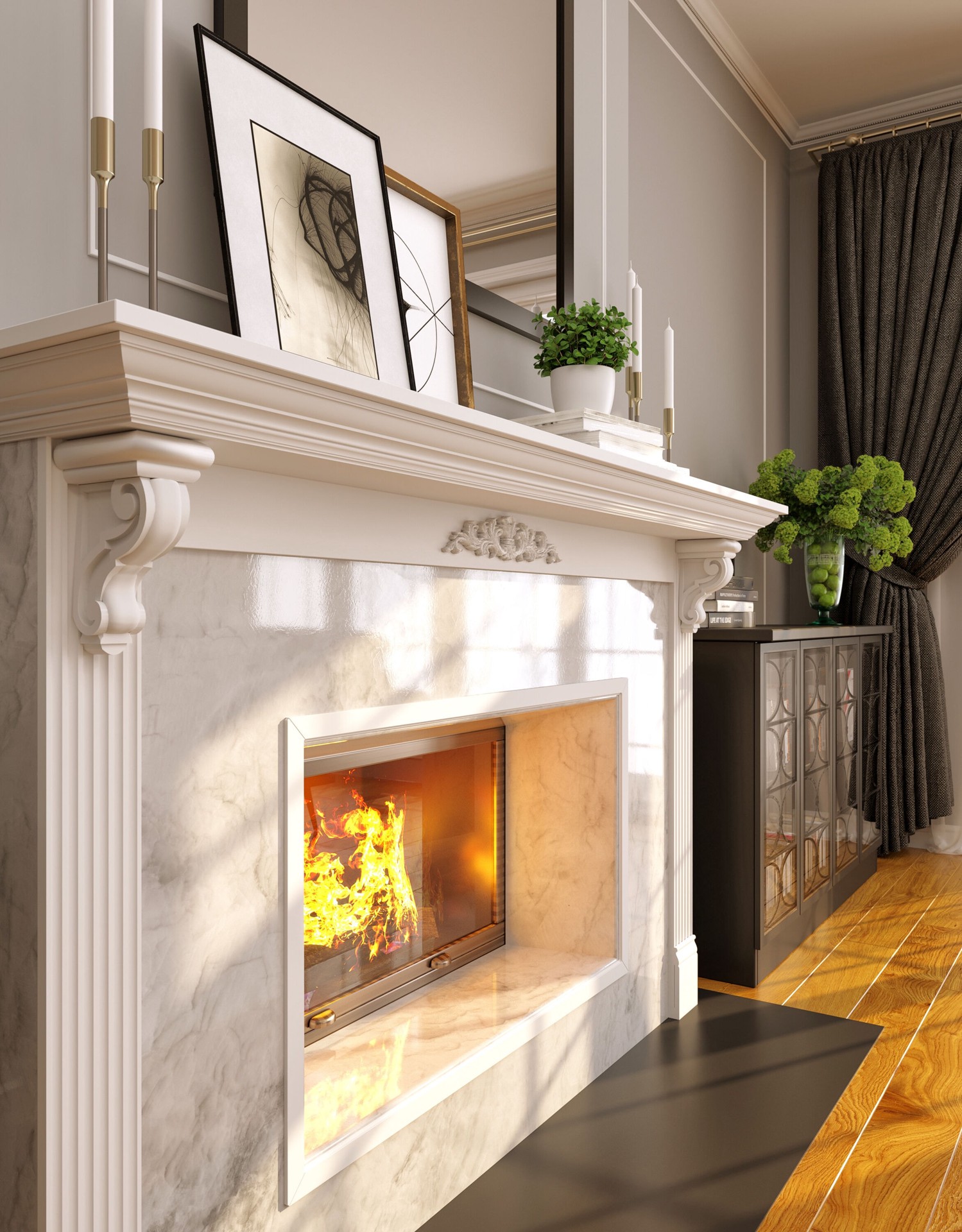 slide 4 of 4, Ornamental Mouldings 12.0-in W x 2.25-in H Leaf Unfinished Birch Applique, 1 ct