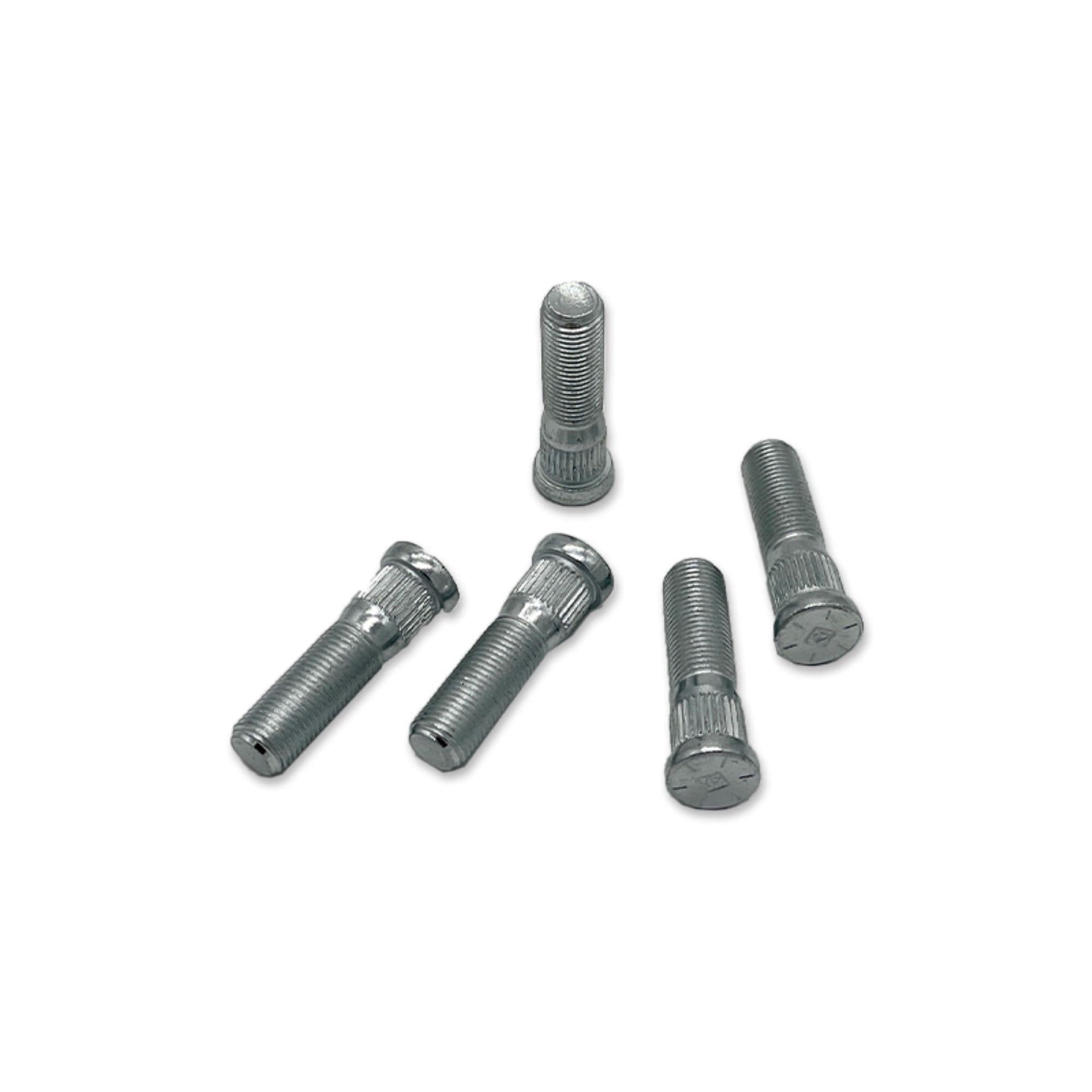 slide 2 of 5, Carry-On Trailer Set of 5 Black Steel Lug Bolts for 5 Stud Trailer Wheels - 2-1/8-in Long Press-in Wheel Studs, 1 ct