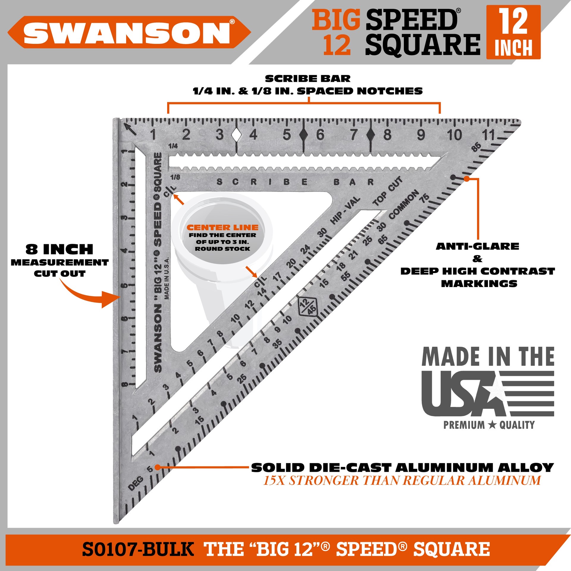 slide 2 of 5, Swanson Tool Company Die cast Measuring layout tool, 1 ct