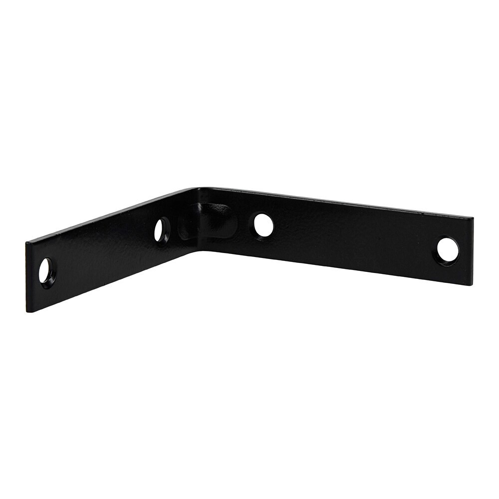 slide 2 of 5, RELIABILT 4-in x 0.875-in x 4-in Black Steel Corner brace, 1 ct