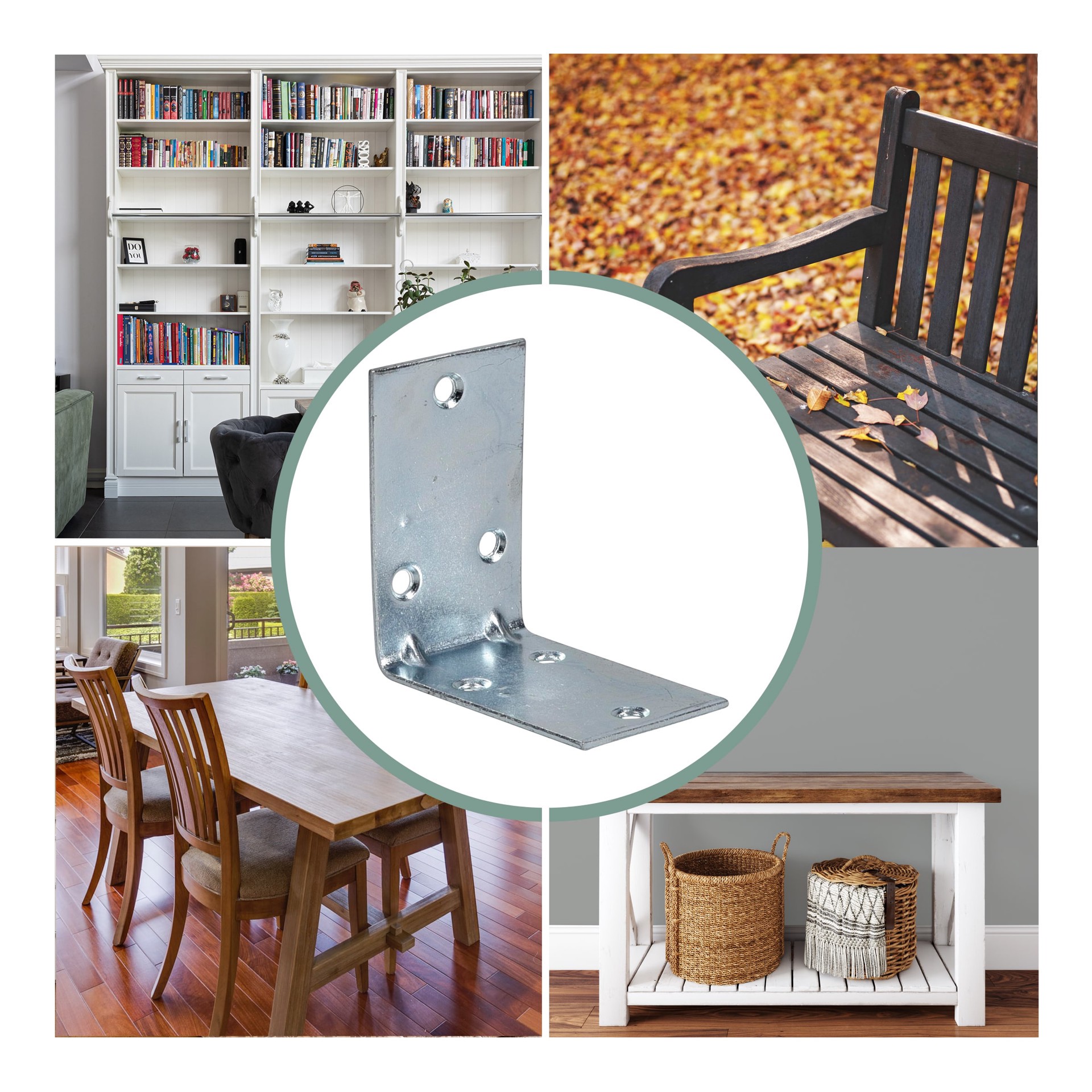 slide 3 of 4, RELIABILT 2.5-in x 0.625-in x 2.5-in Zinc-plated Steel Corner brace, 1 ct