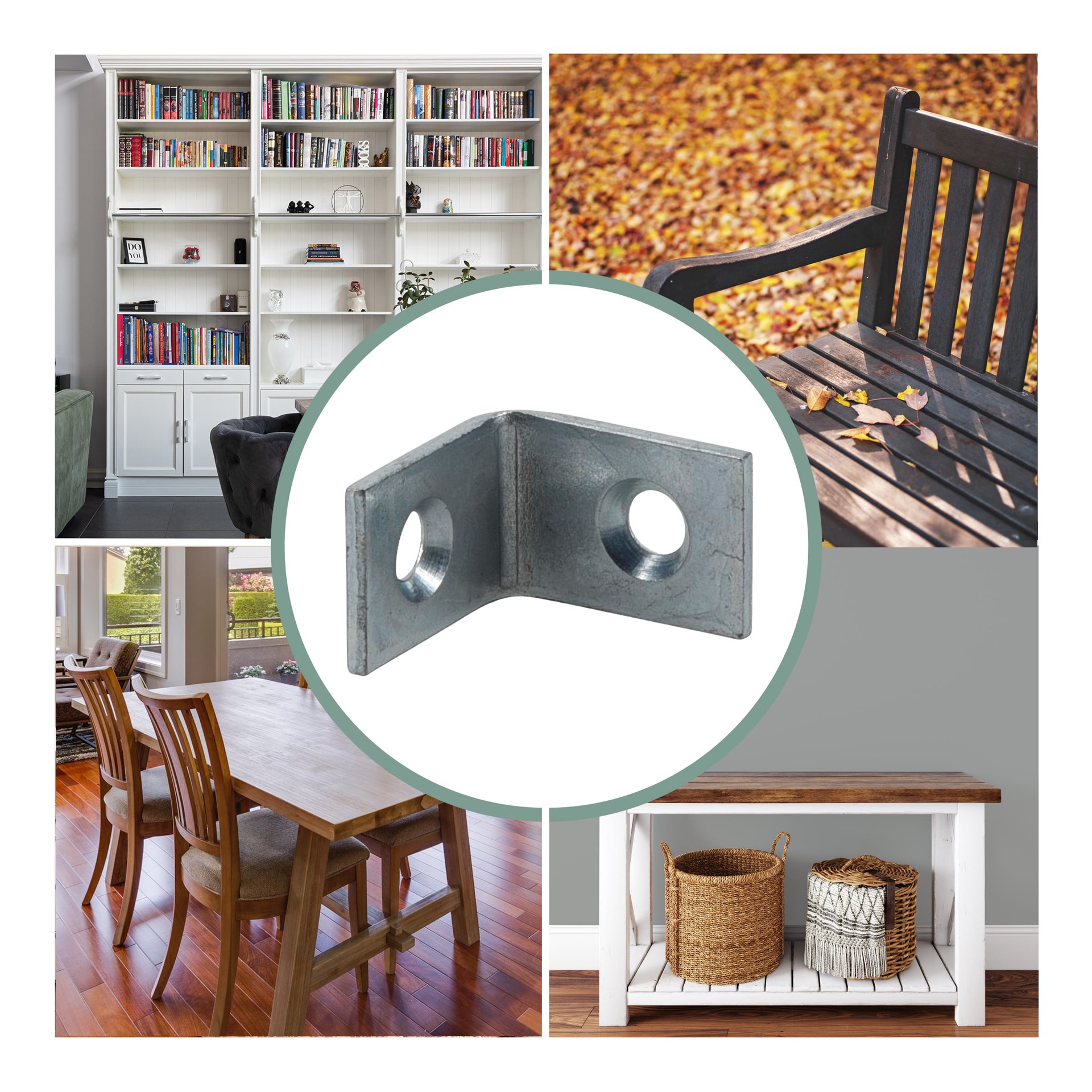 slide 5 of 6, RELIABILT 0.75-in x 0.5-in x 0.75-in Zinc-plated Steel Corner brace 4 -Pack, 1 ct