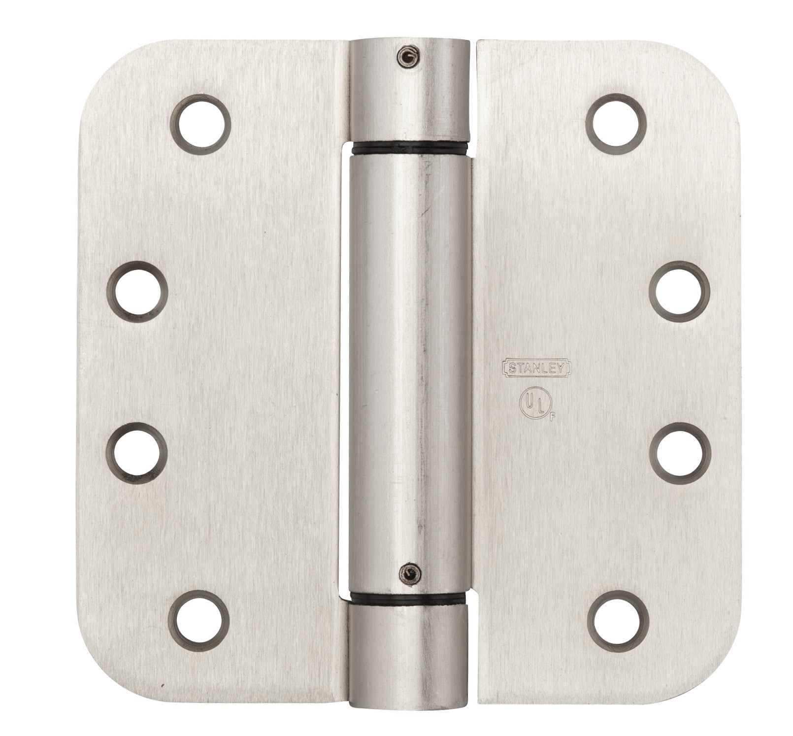 slide 2 of 6, RELIABILT 4-in H x 5/8-in Radius Satin Nickel Spring Interior Door Hinge, 1 ct