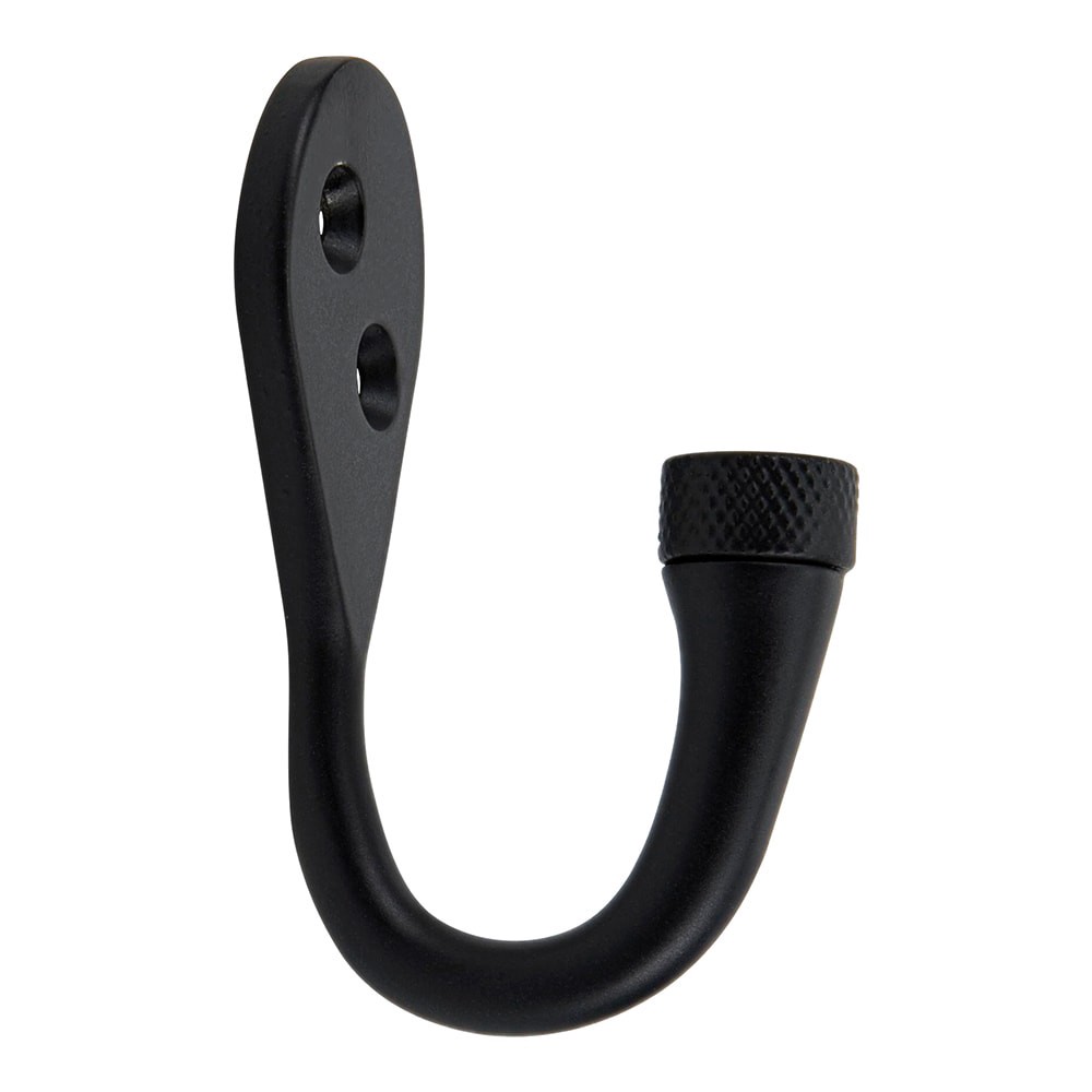 slide 2 of 6, RELIABILT 2 -Pack 1 -Hook 0.73-in x 1.47-in H Black Decorative Wall Hook ( 30-lb Capacity), 1 ct